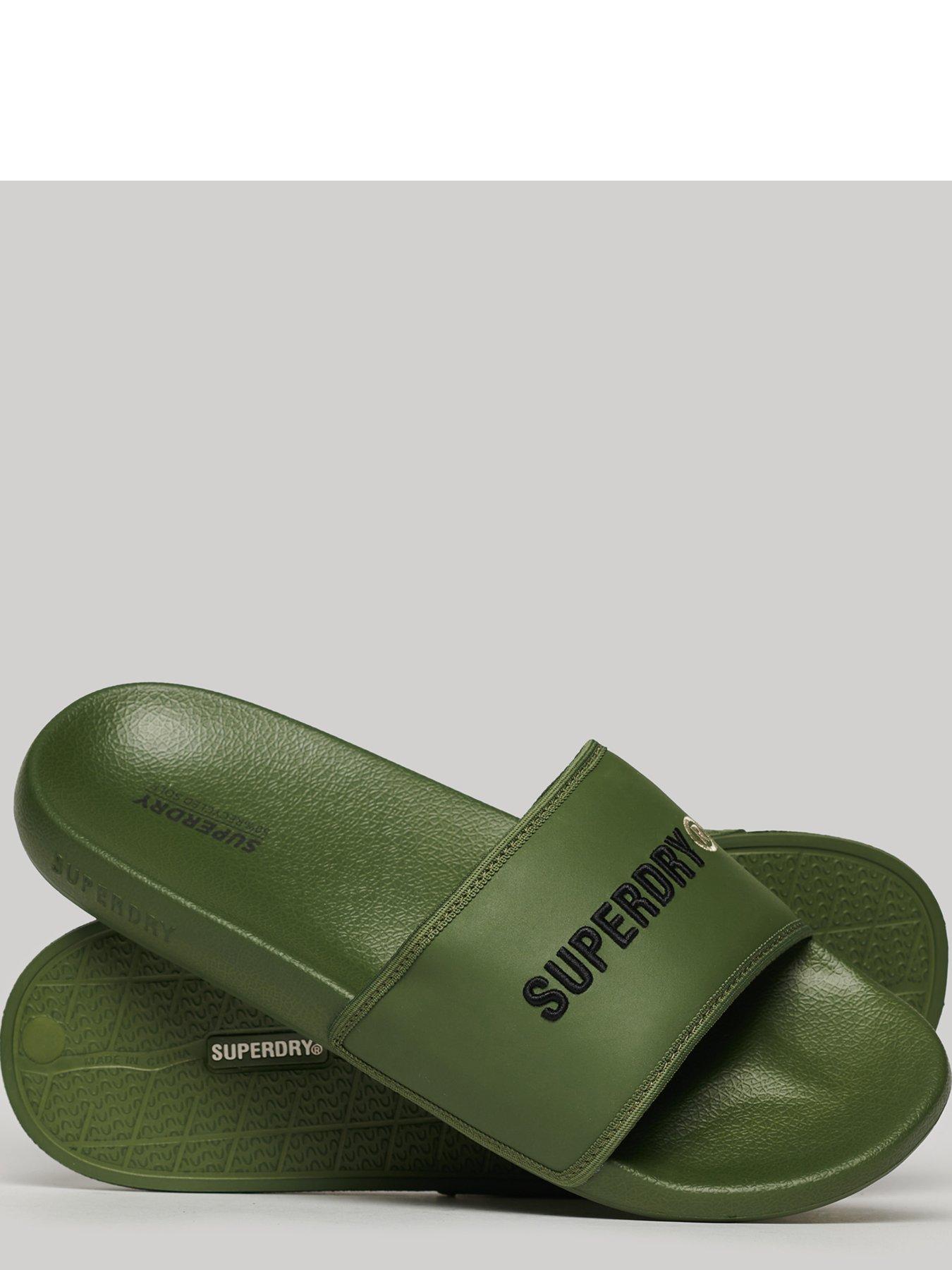 superdry-superdry-tarp-vegan-logo-pool-sliders-khakistillFront