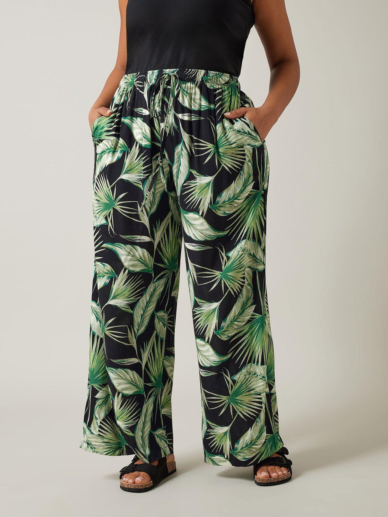 evans-palm-print-wide-leg-trouseroutfit