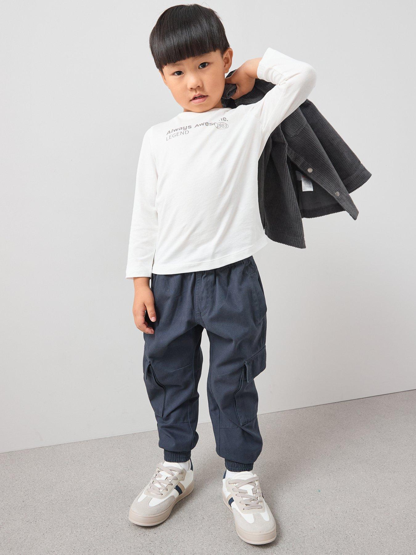 Image 4 of 6 of The Very Collection Boys Cargo Trouser - Navy