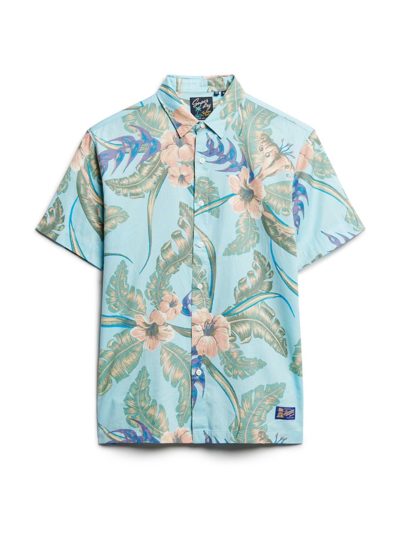 superdry-superdry-short-sleeve-hawaiian-print-resort-shirt-blueoutfit