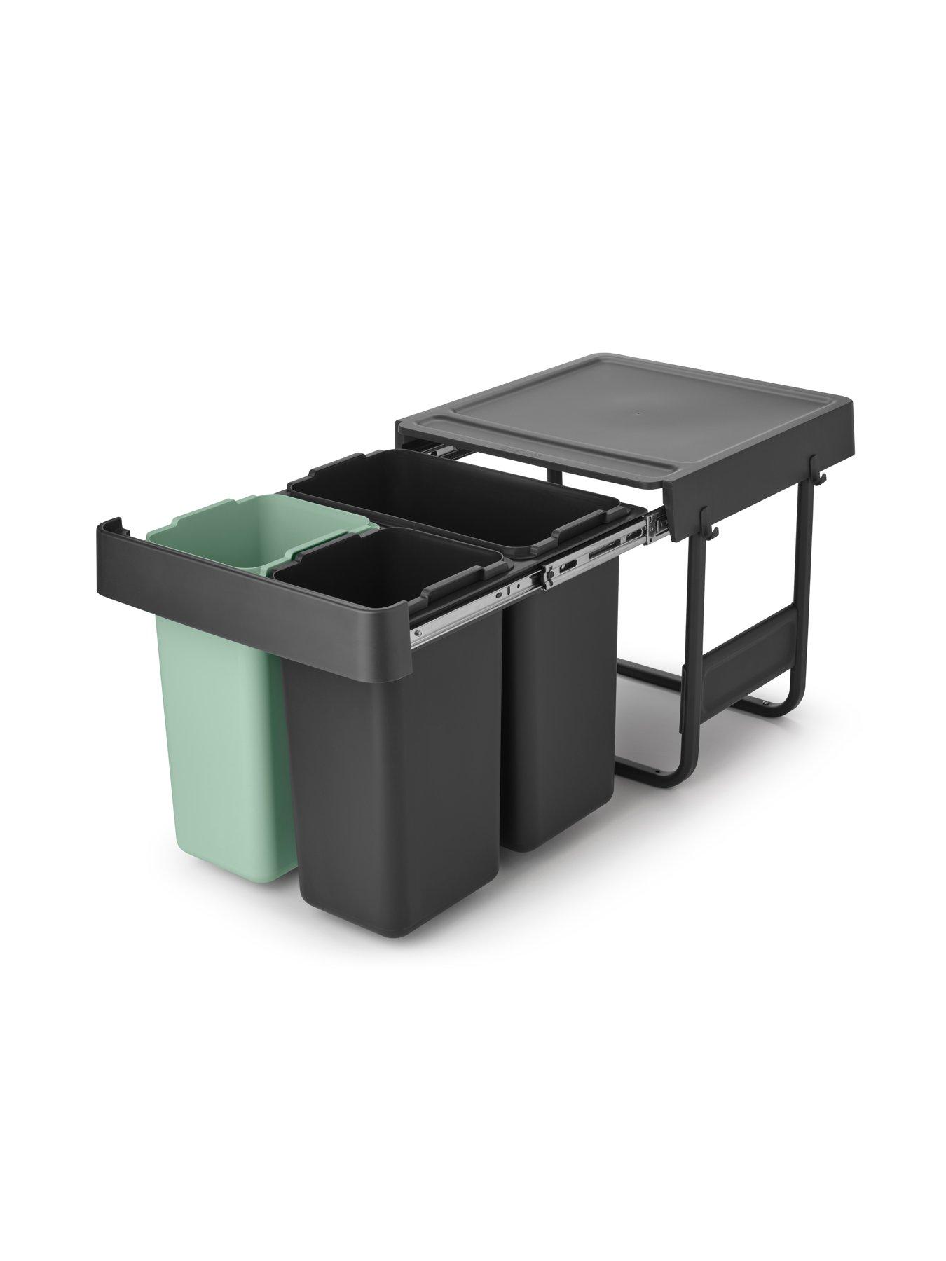 Image 3 of 8 of Brabantia Sort &amp; Go Built-In Bin &ndash; 10 + 10 + 20-litre capacity