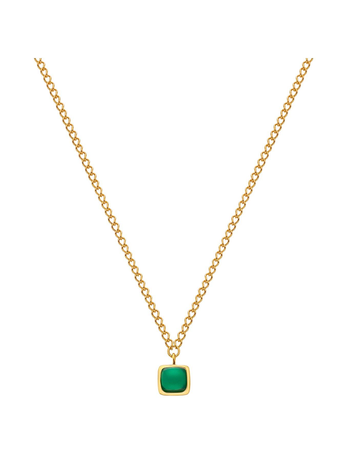 hot-diamonds-hdxgem-square-necklace-green-agate