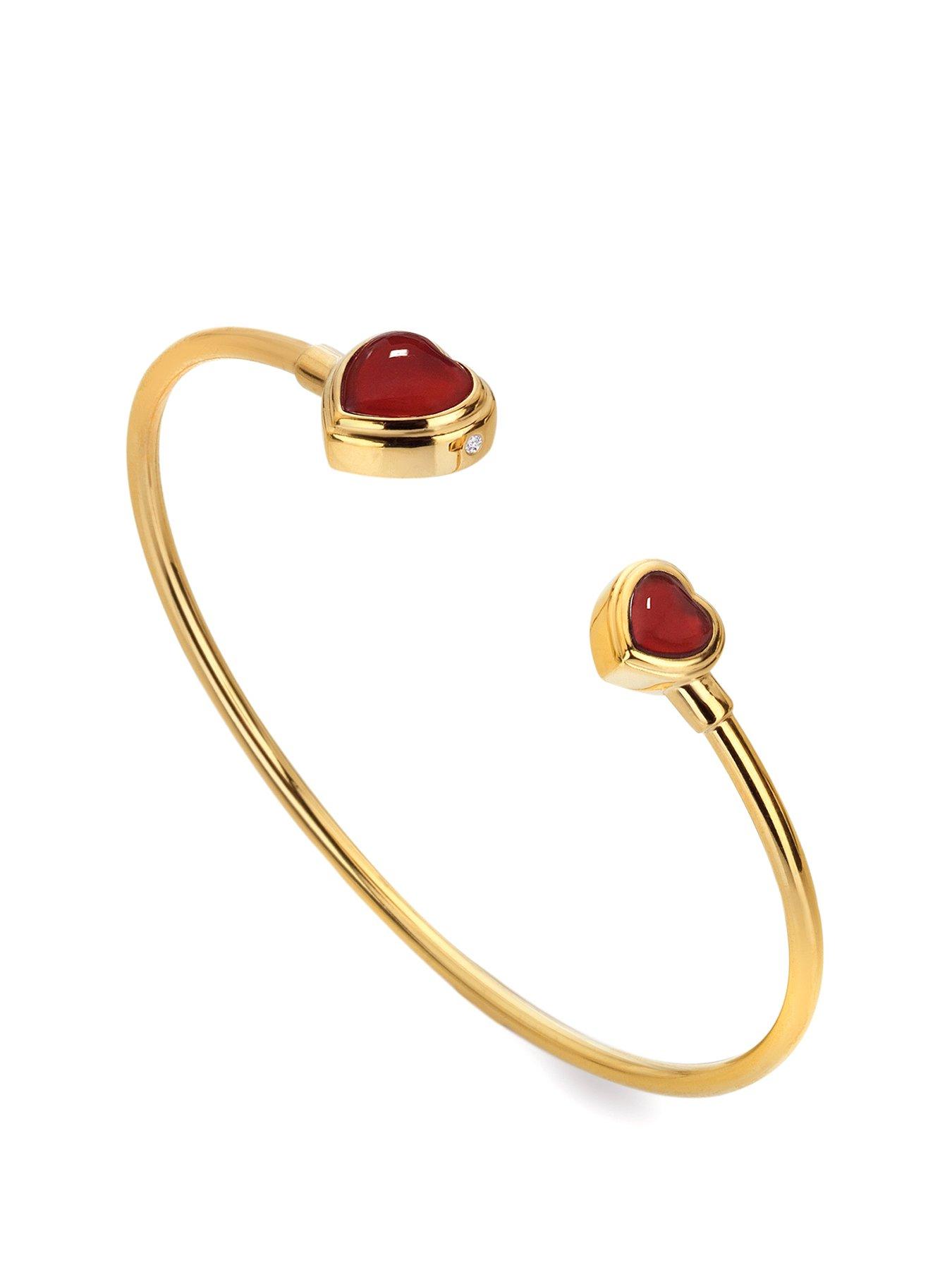 hot-diamonds-hdxgem-heart-bangle-red-agate