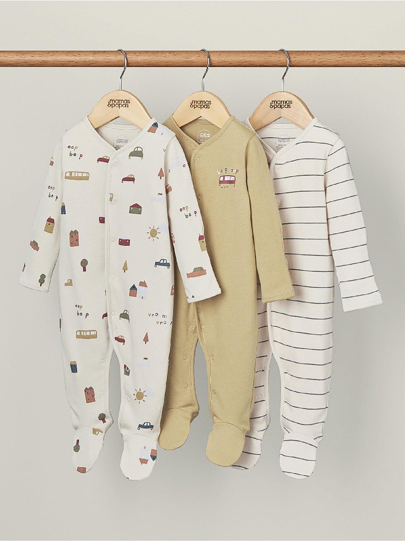 mamas-papas-baby-boys-3-pack-transport-sleepsuits-yellowstillFront