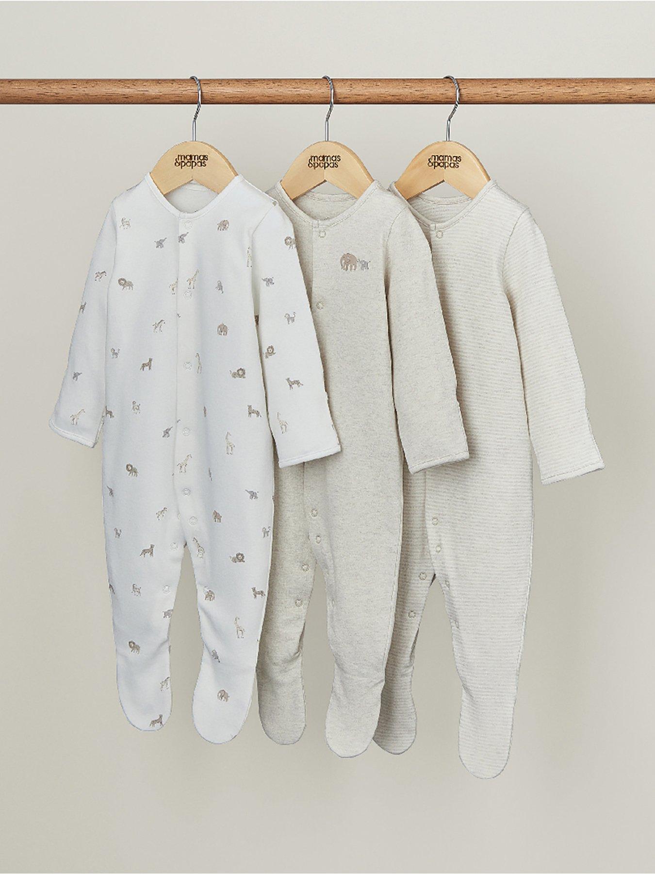 mamas-papas-unisex-baby-3-pack-born-wild-sleepsuits-sandstillFront