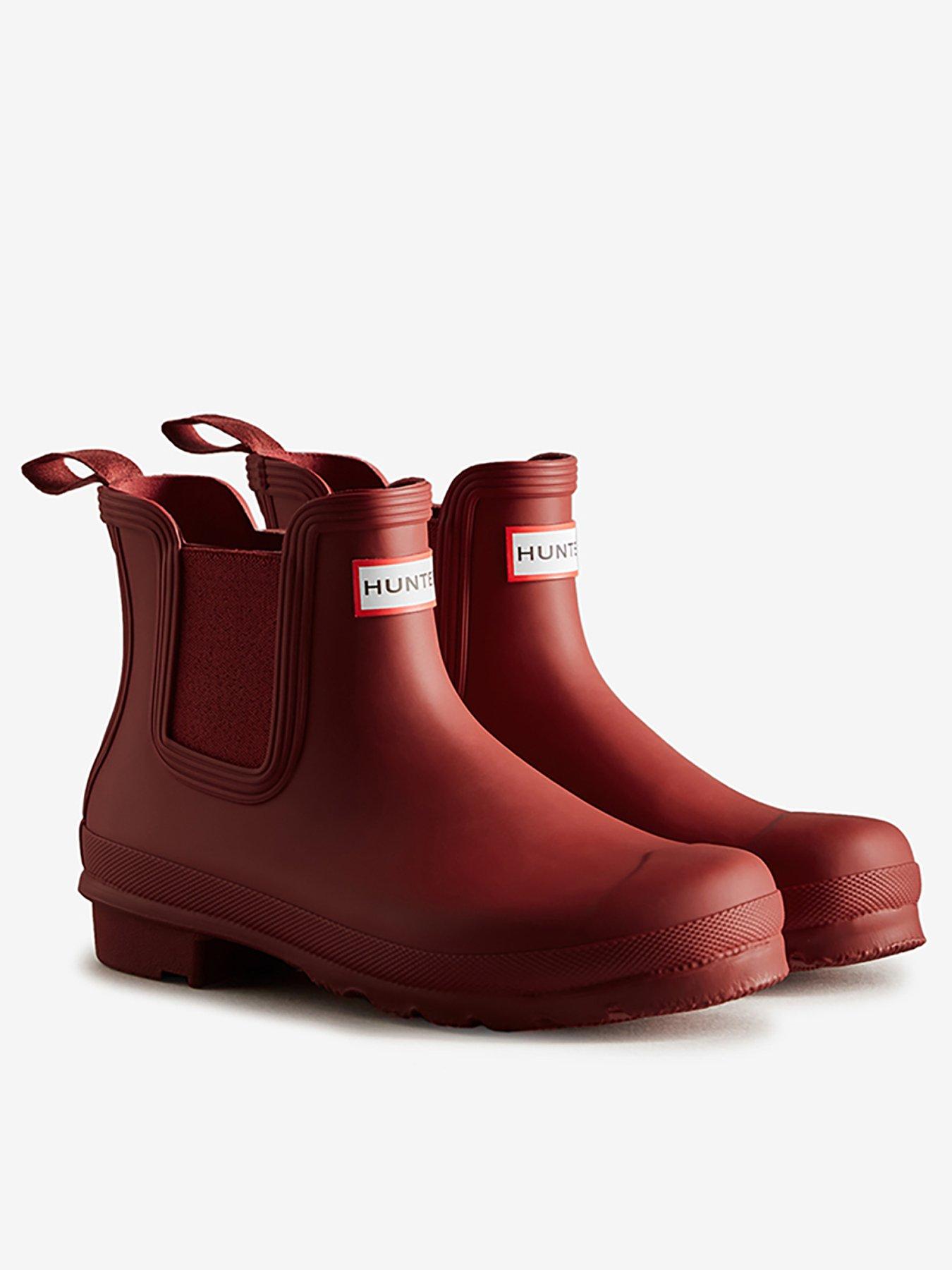 hunter-womens-original-chelsea-boot-redfront