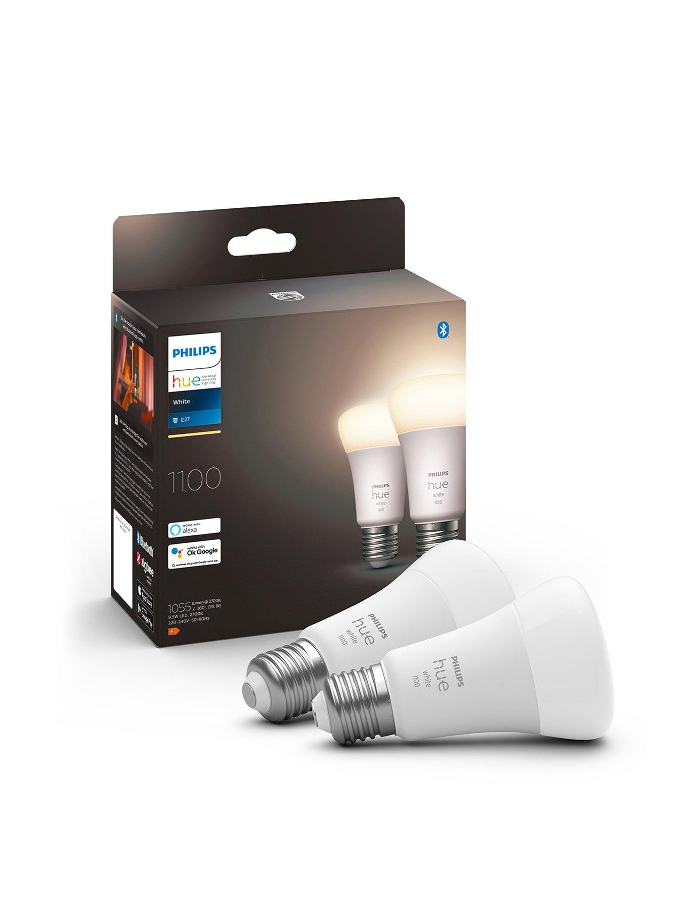 undefined 9.5W A60 E27 LED Smart Bulbs 2-Pack