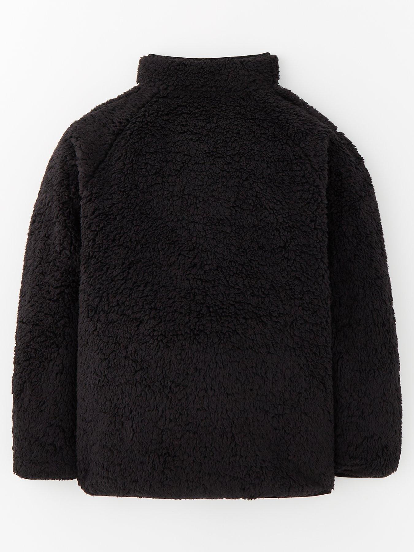 Image 2 of 4 of V by Very Boys Athleisure Borg Jacket - Black