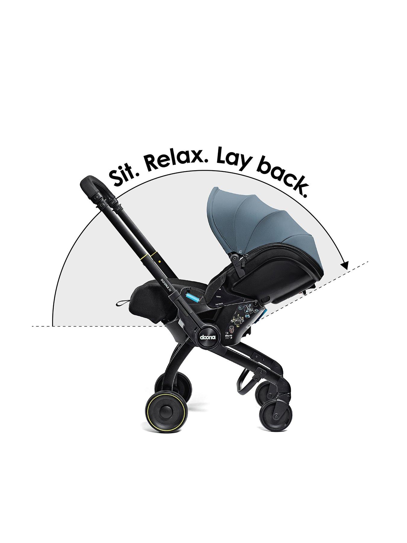 Image 2 of 8 of Doona DoonaX Infant Car Seat - Ocean Blue