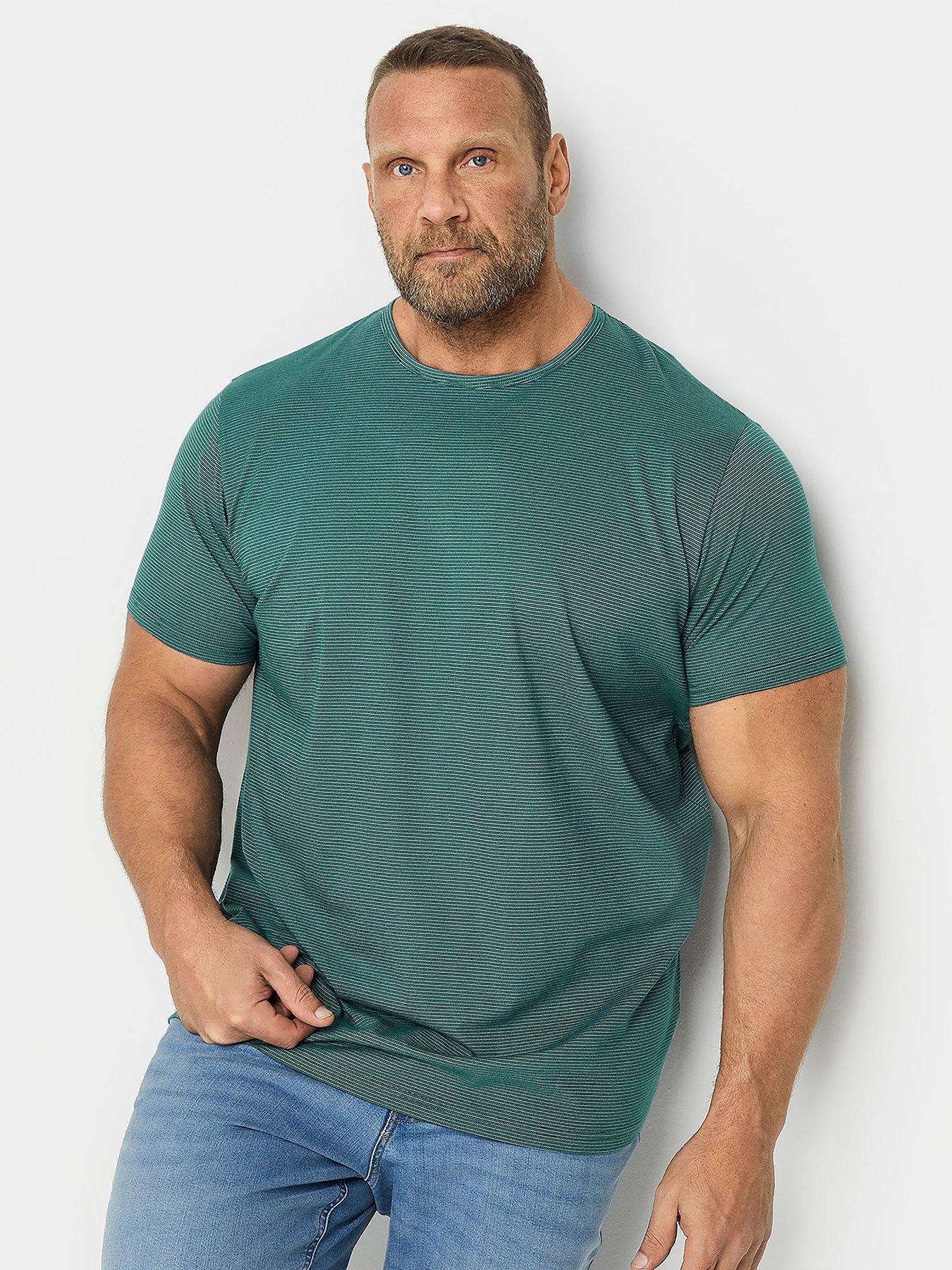 badrhino-stripe-short-sleeve-t-shirt-green