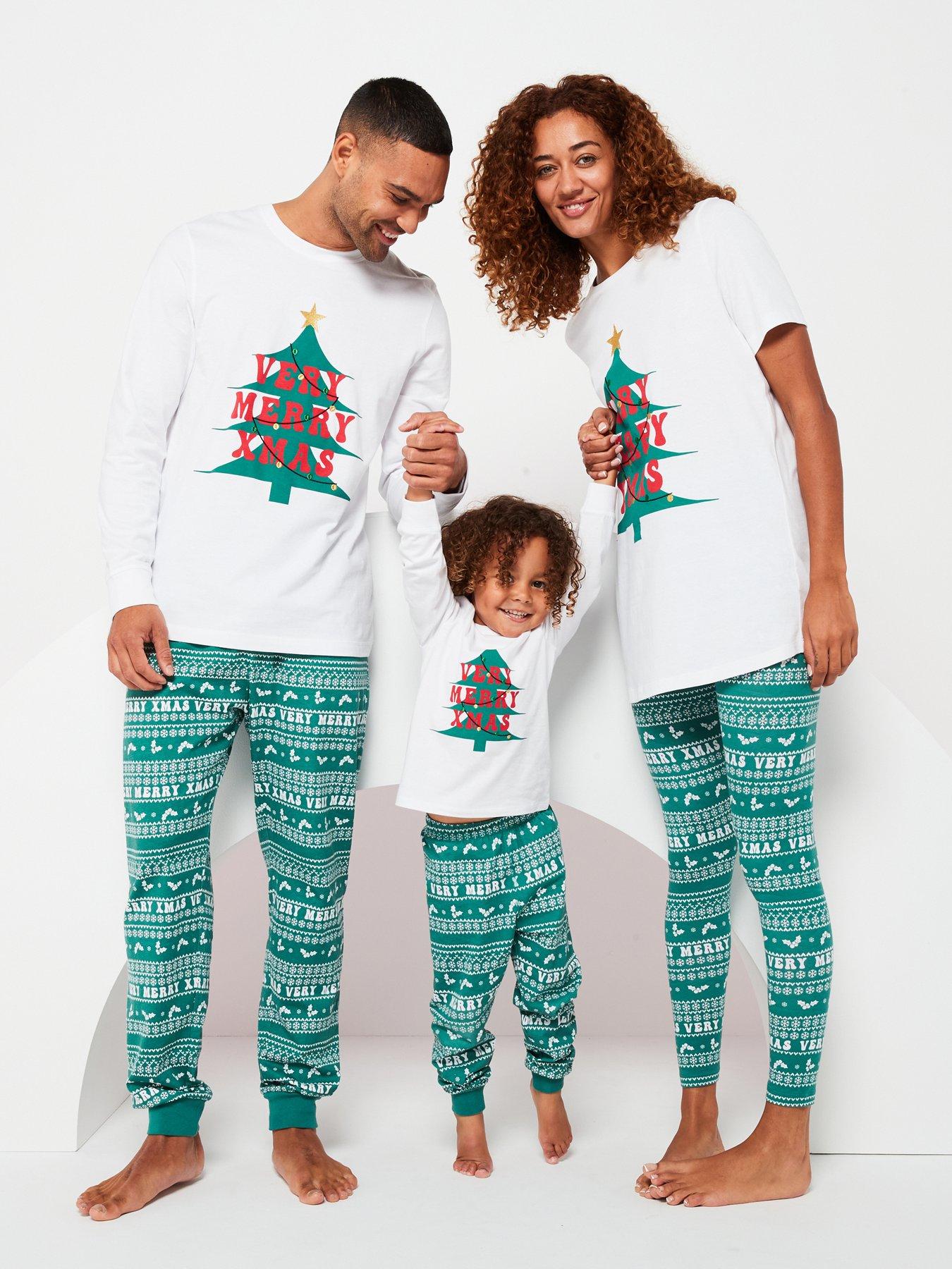 v-by-very-kids-family-christmas-unisexnbsppyjama-green