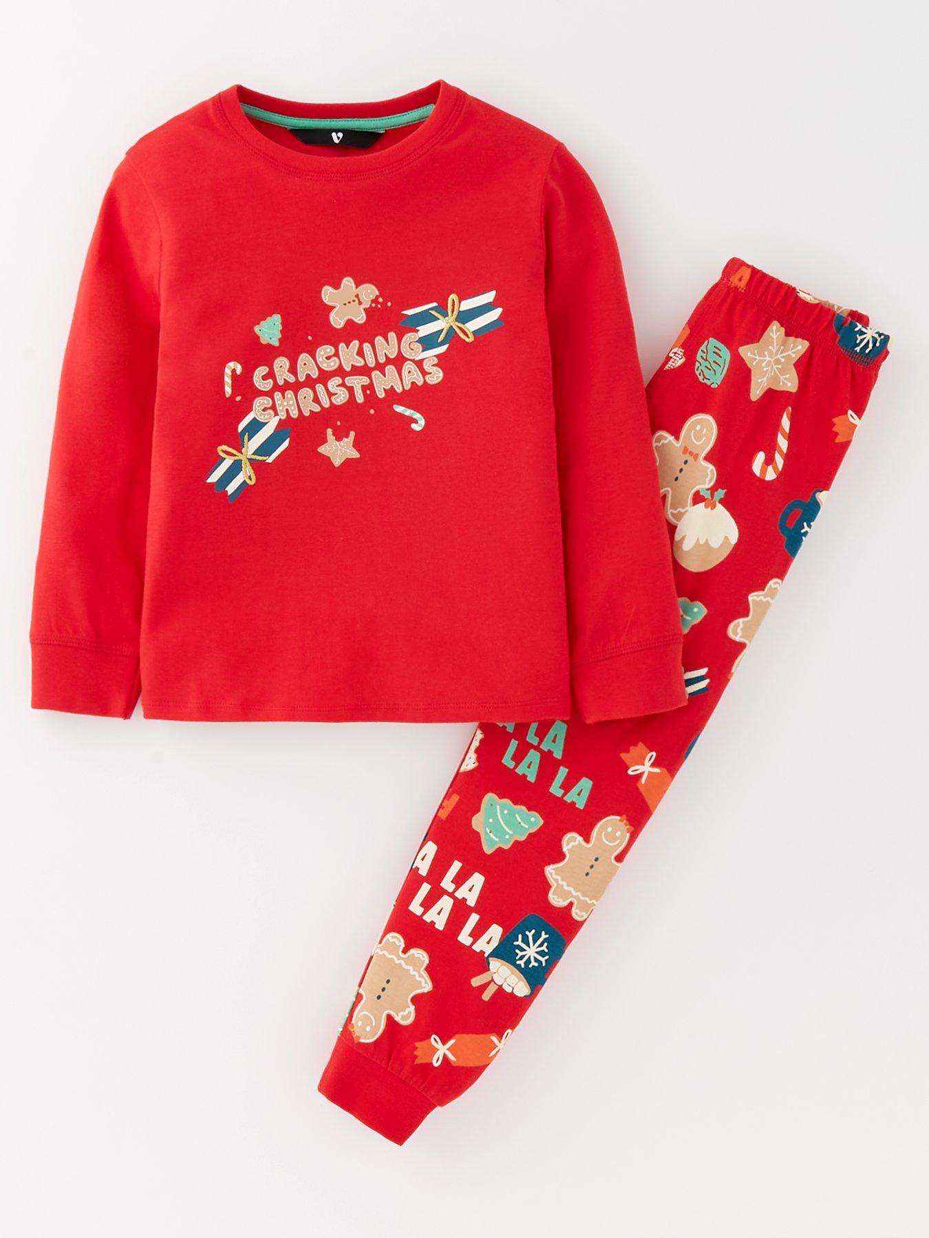 v-by-very-kids-family-christmas-unisex-slogan-sweat-and-jogger-pyjama-set-redstillFront