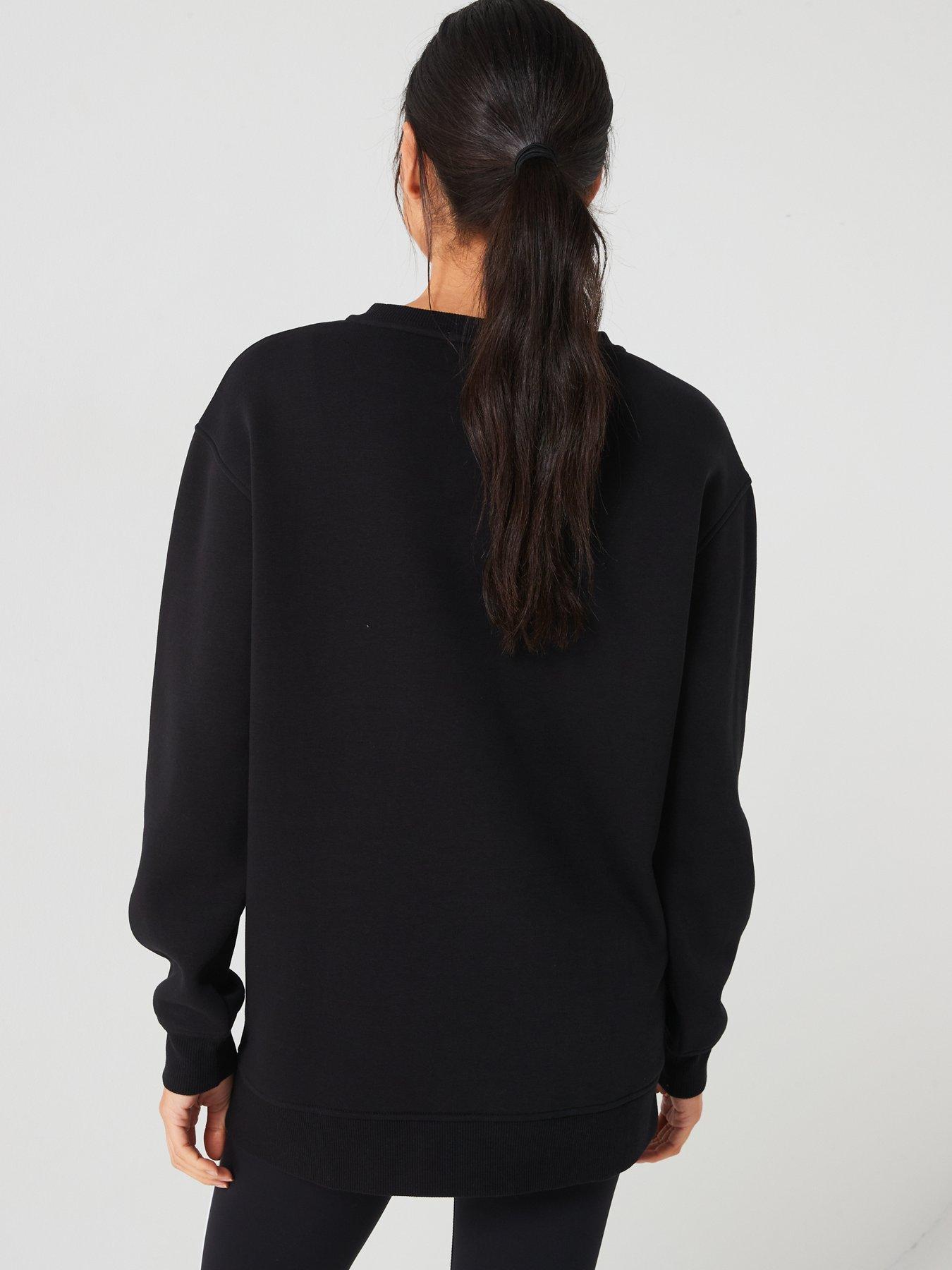 the-very-collection-crew-neck-longline-sweatshirt-blackstillFront