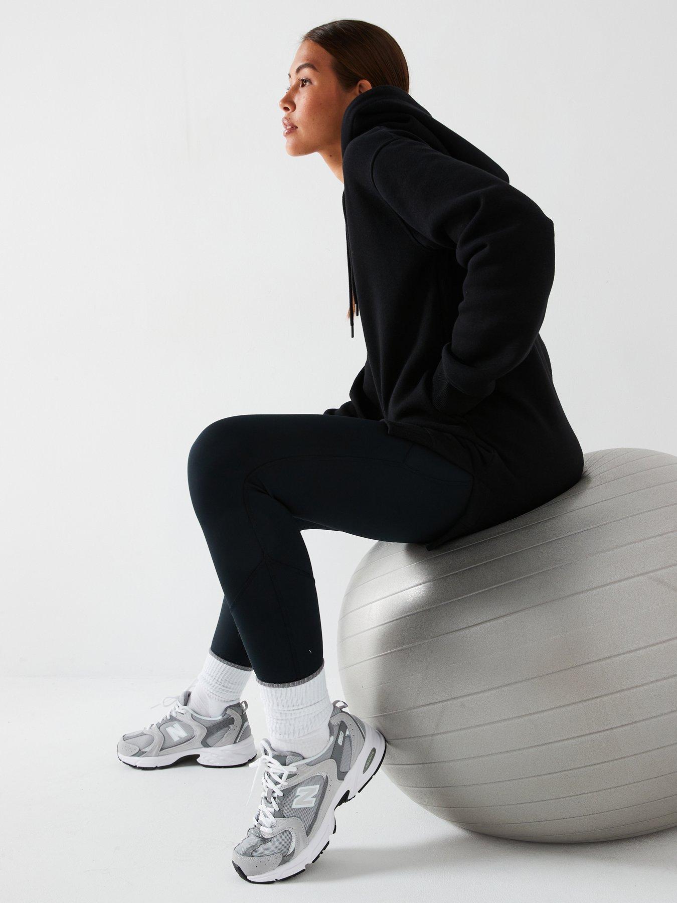 Image 6 of 6 of Everyday The Essential Longline Hoodie with Side Splits - Black