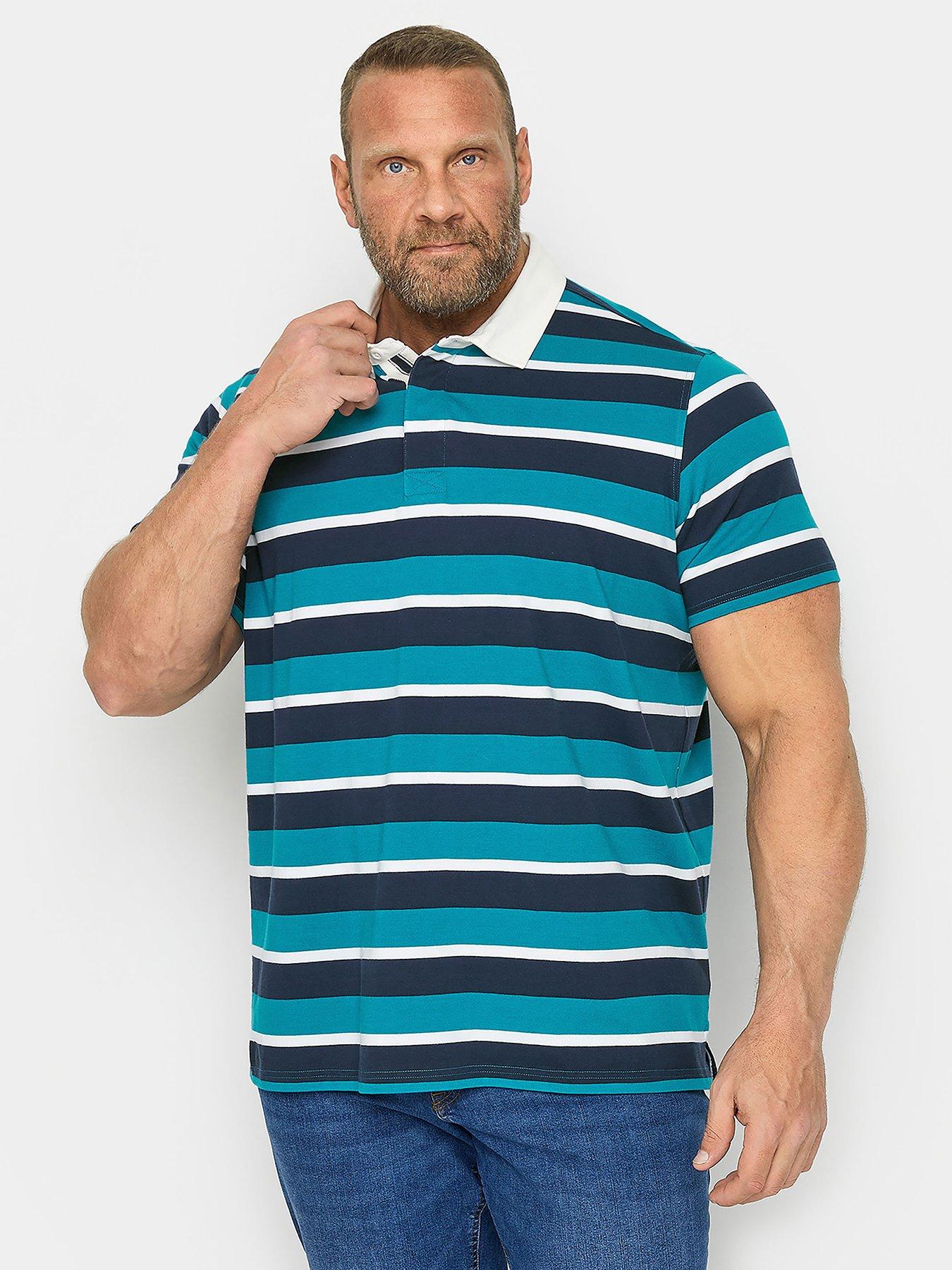 badrhino-rugby-stripe-short-sleeve-polo-shirt-blue