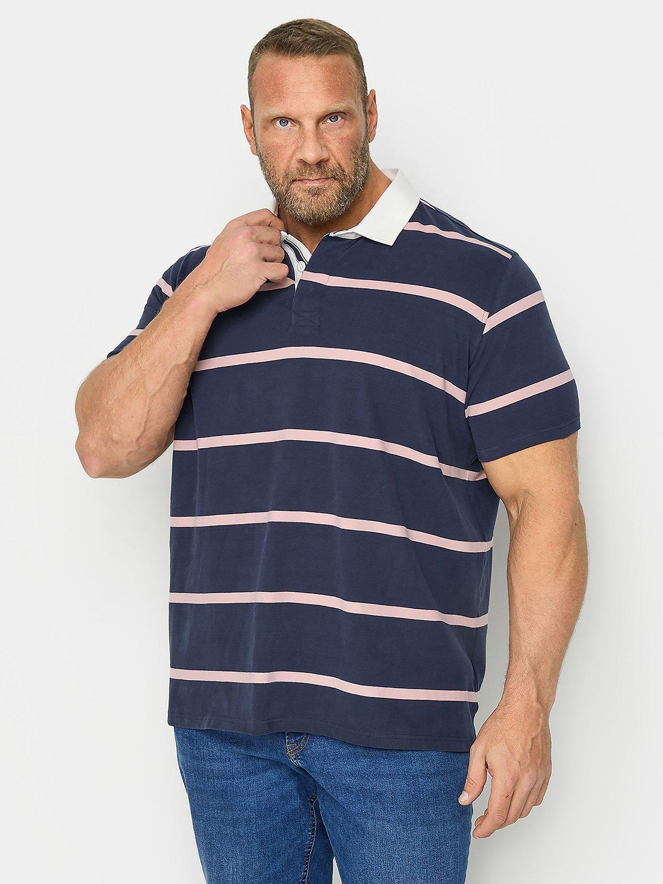 badrhino-rugby-stripe-short-sleeve-polo-shirt-blue