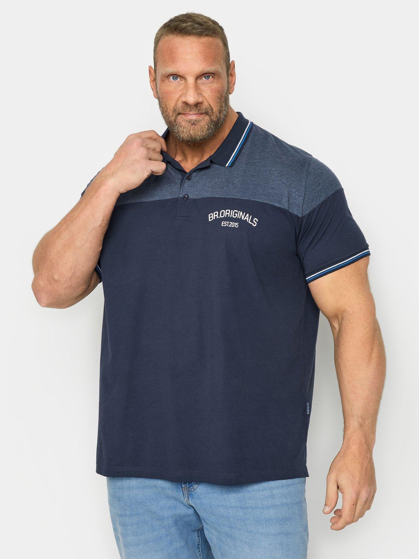 undefined Originals Cut  &  Sew Jersey Polo Shirt - Navy
