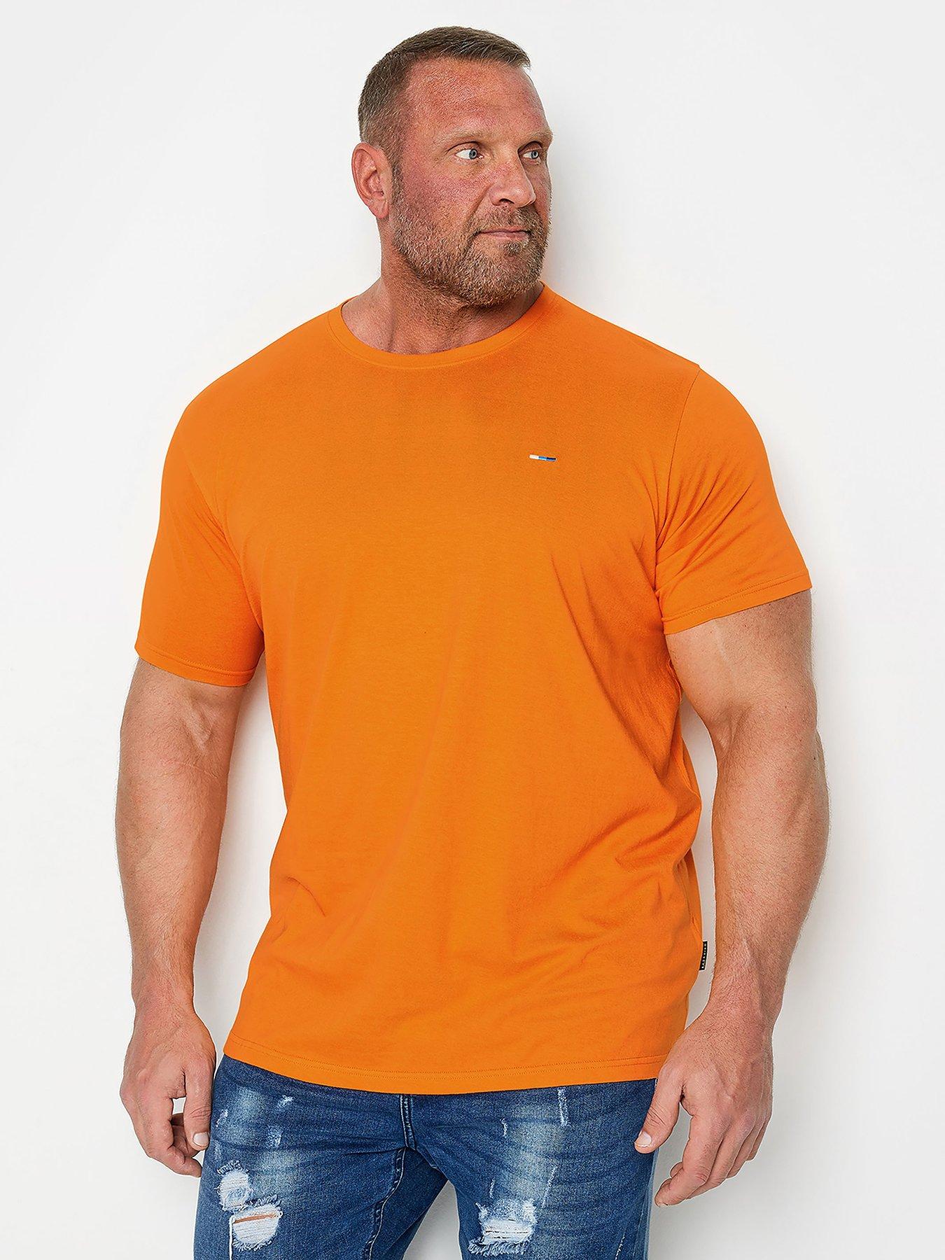 badrhino-bre-plain-short-sleeve-t-shirt-orange