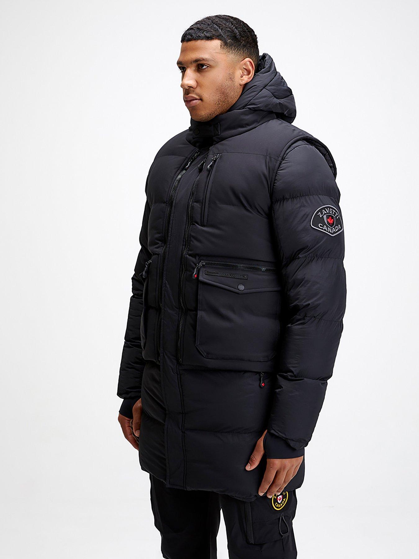 zavetti-canada-lovini-longline-padded-coat-with-detachable-gilet-jet-blackdetail