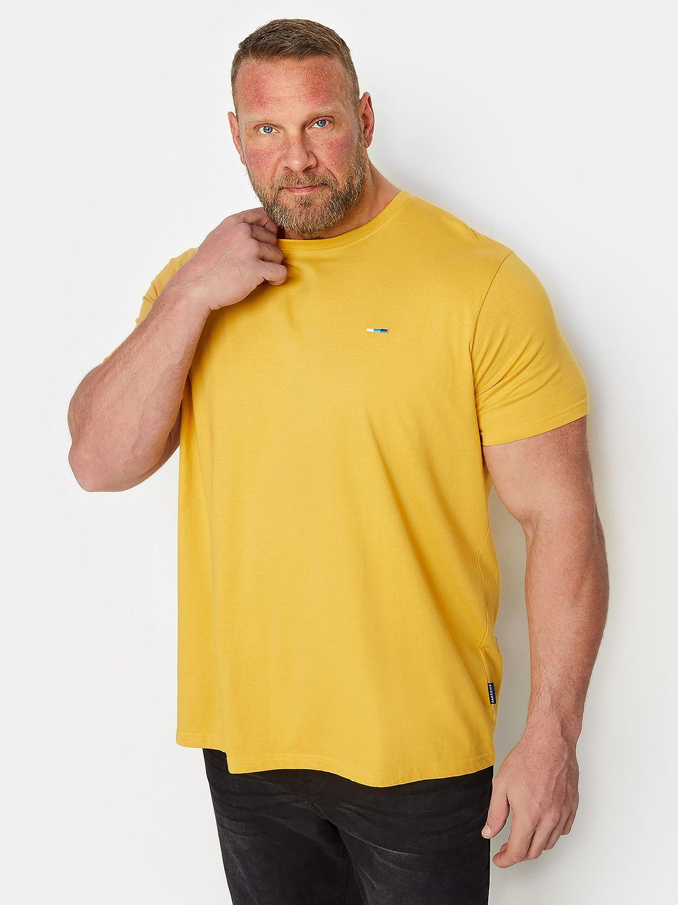 badrhino-bre-plain-short-sleeve-t-shirt-yellow