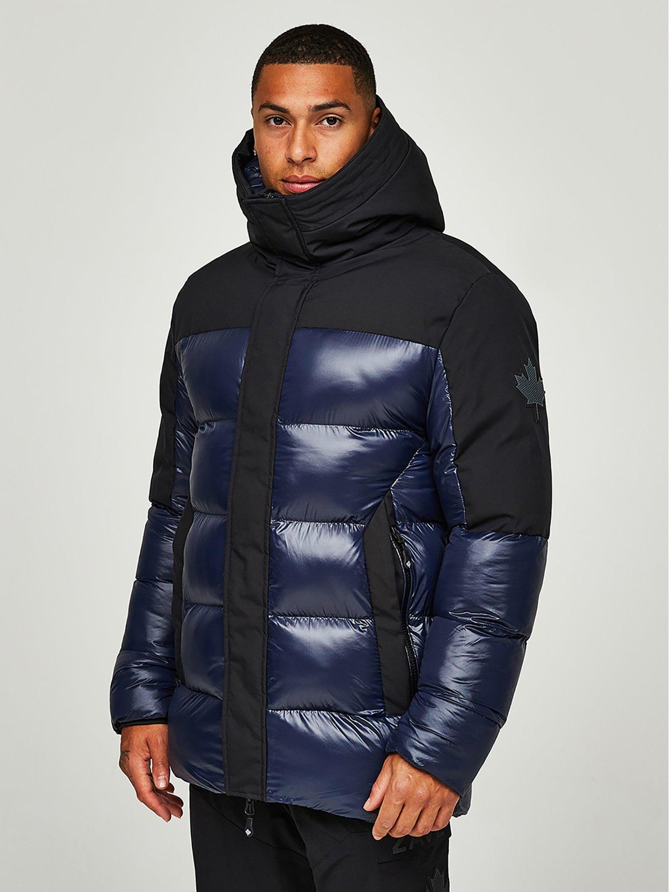Image 1 of 6 of Zavetti Canada Zavetti Canada Takona Padded Parka Jacket - Navy Blazer