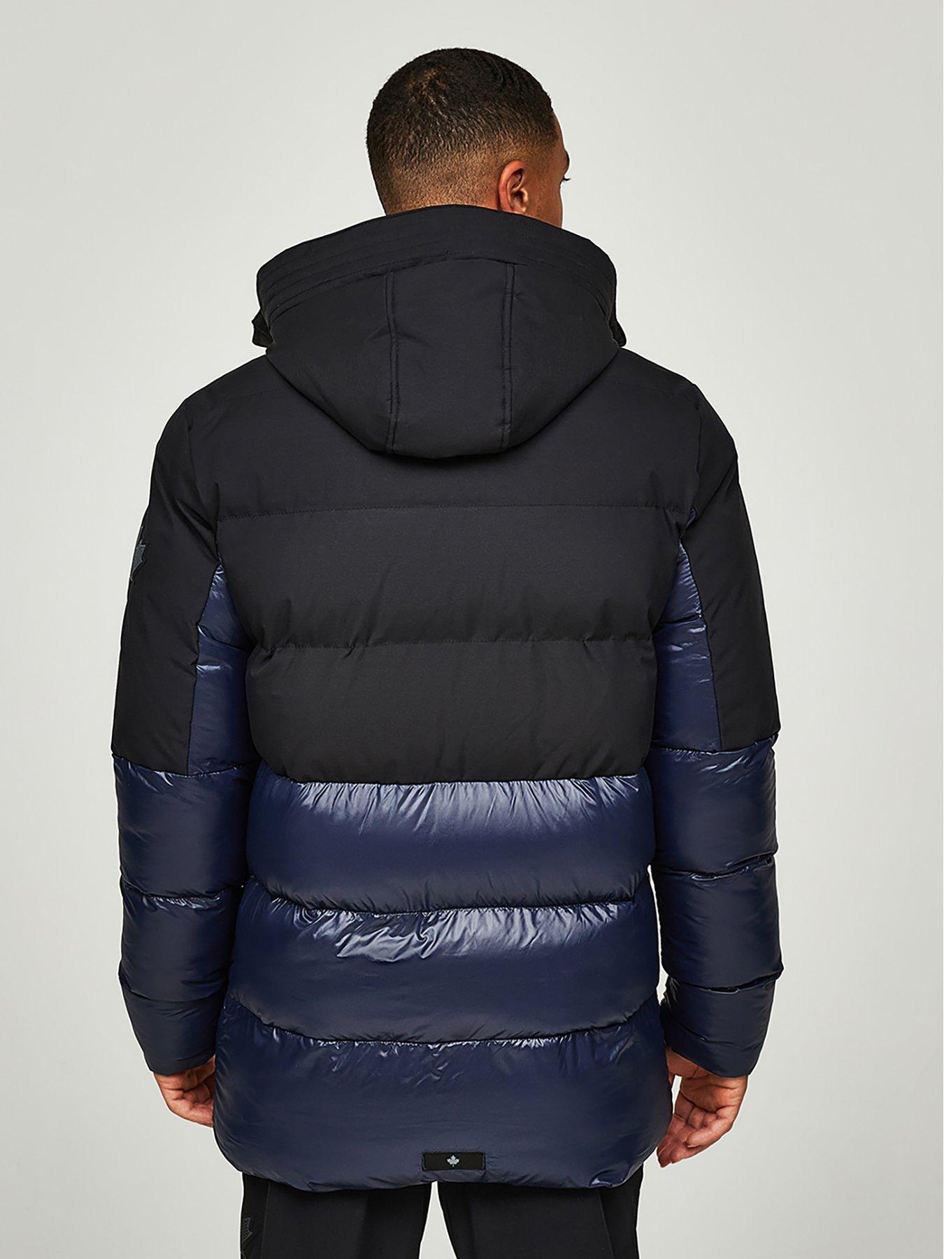 Image 2 of 6 of Zavetti Canada Zavetti Canada Takona Padded Parka Jacket - Navy Blazer