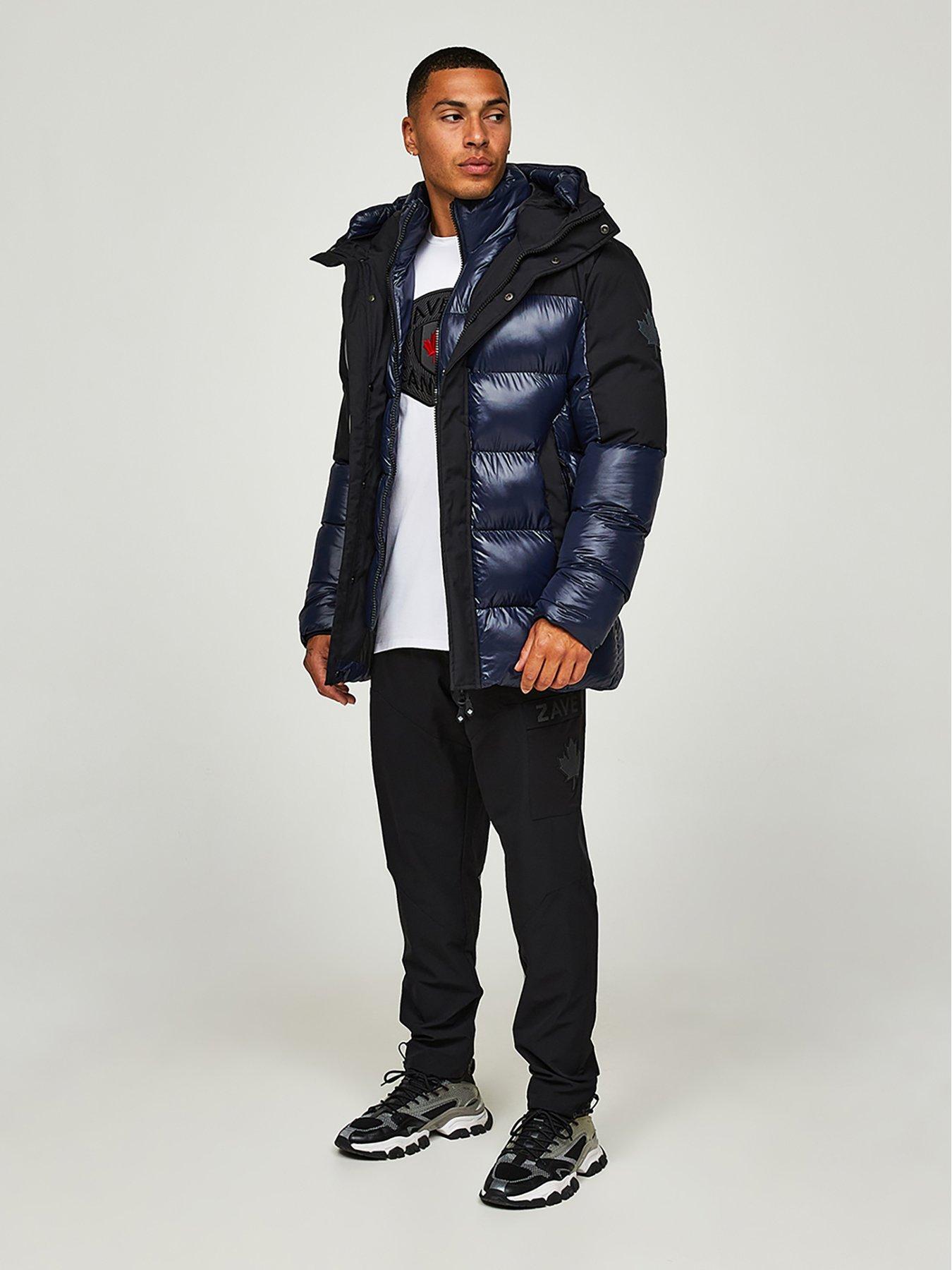 Image 3 of 6 of Zavetti Canada Zavetti Canada Takona Padded Parka Jacket - Navy Blazer