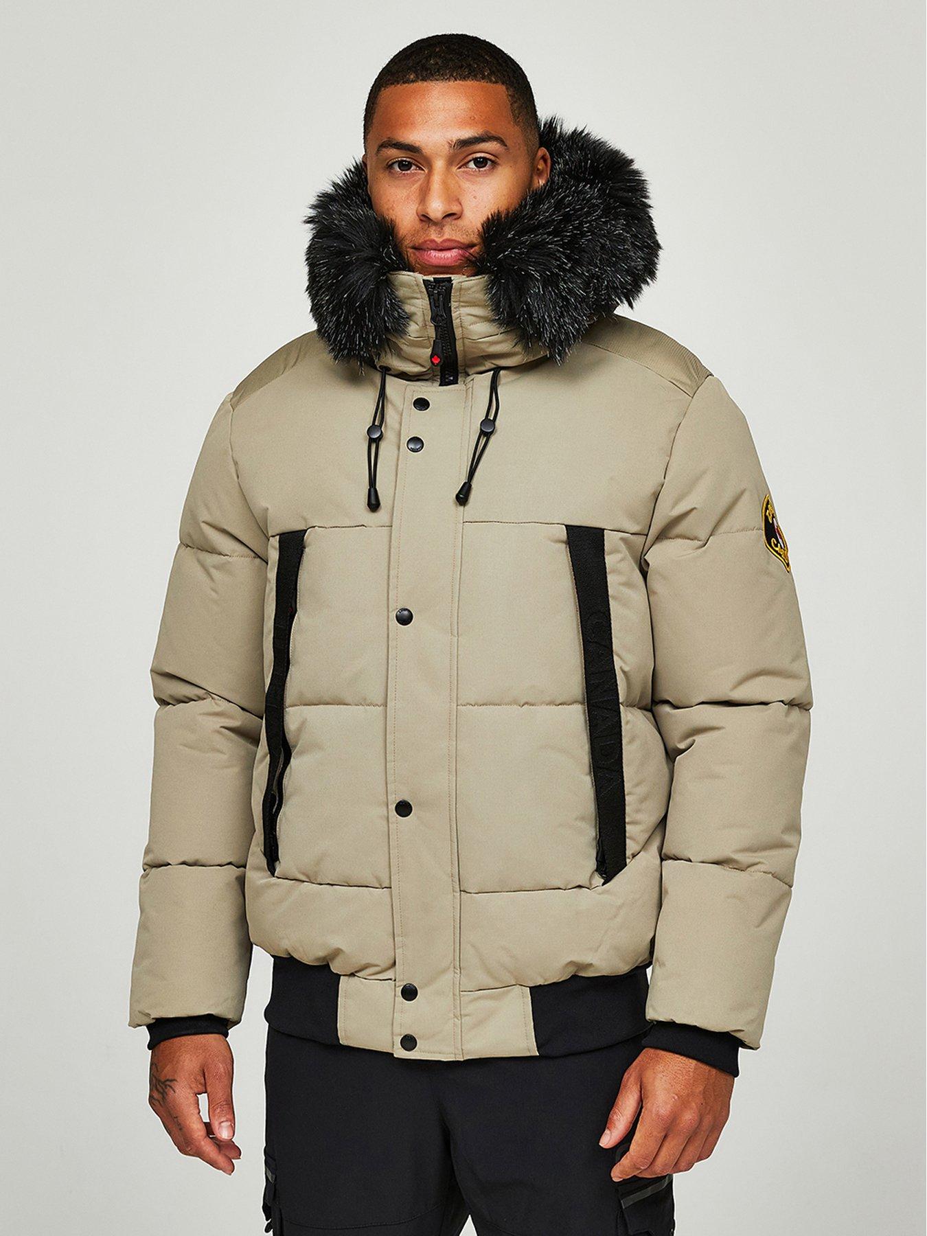Zavetti Canada Zavetti Canada Aylmer Bomber Parka Coat - Silver Sage