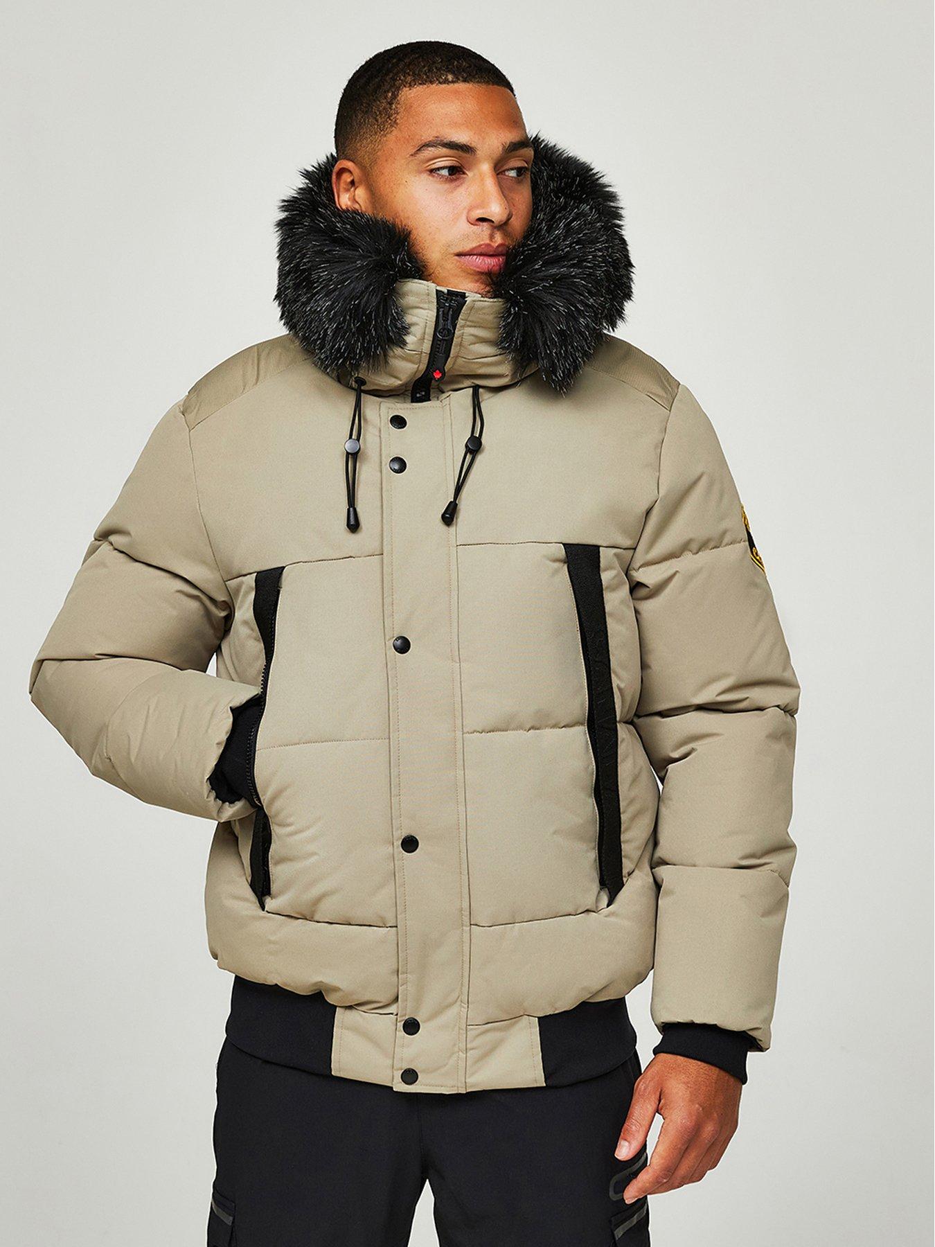 zavetti-canada-zavetti-canada-aylmer-bomber-parka-coat-silver-sagedetail