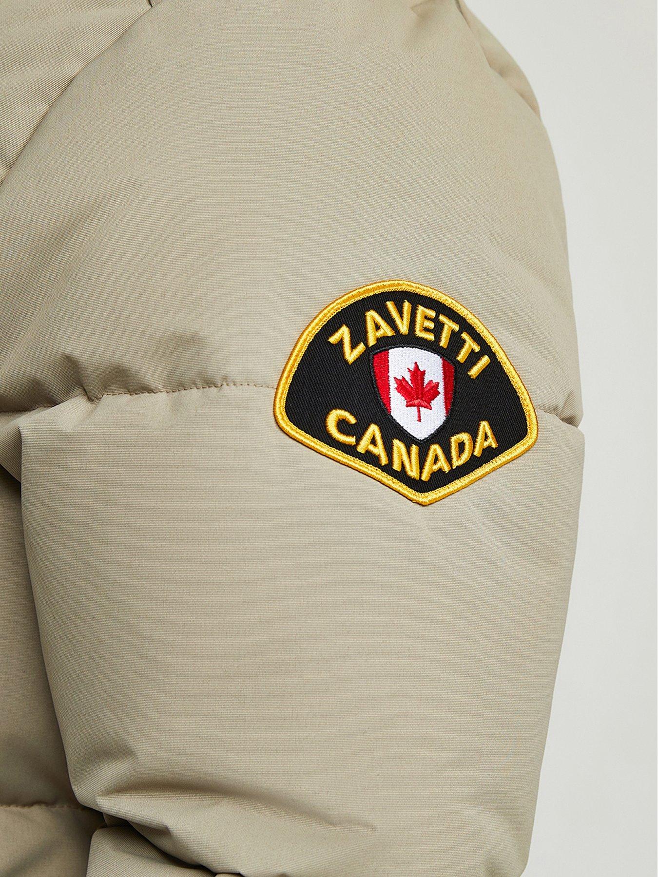 Image 6 of 6 of Zavetti Canada Zavetti Canada Aylmer Bomber Parka Coat - Silver Sage