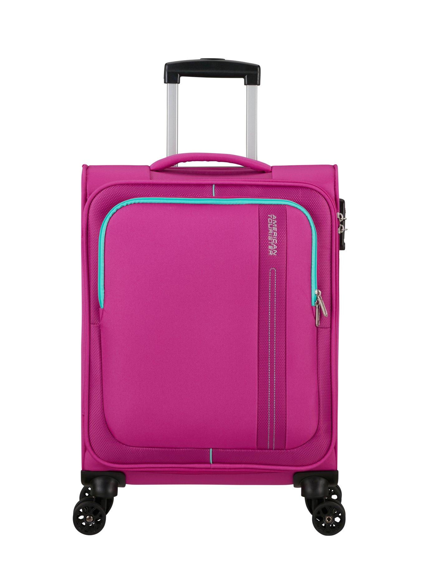 american-tourister-sea-seeker-spinner-55-cabin-soft-suitcase-deep-fuschiaoutfit