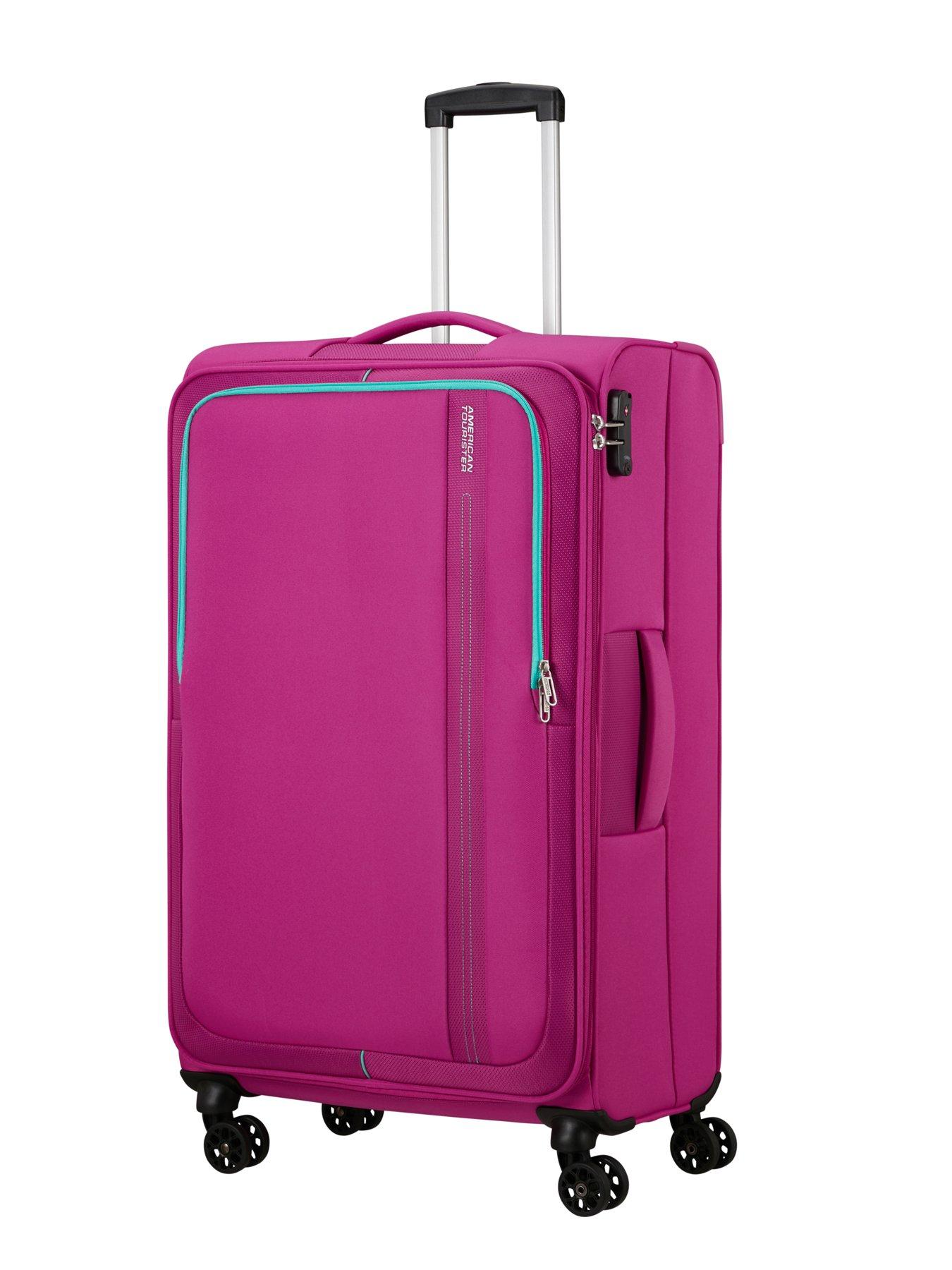 american-tourister-sea-seeker-spinner-80-large-soft-suitcase-deep-fuschiaoutfit