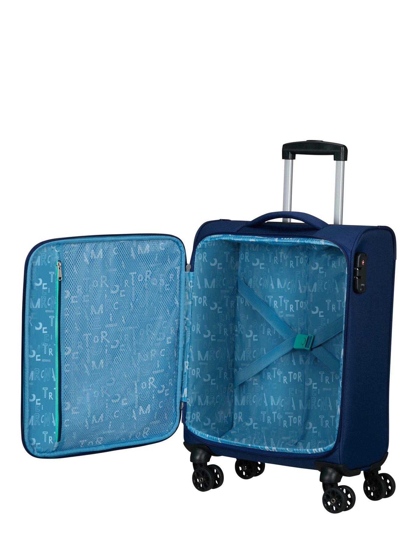 american-tourister-sea-seeker-spinner-55-cabin-soft-suitcase-deep-blueoutfit