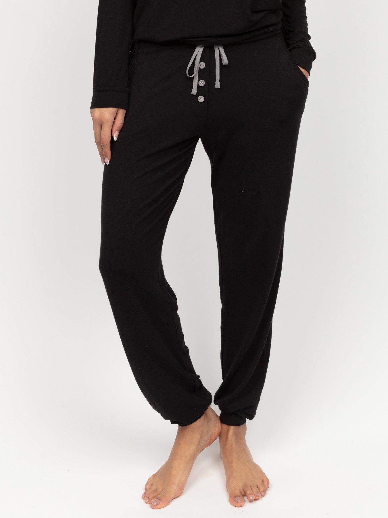 undefined Cyberjammies Parker Black Jersey Pyjama Bottoms - Black
