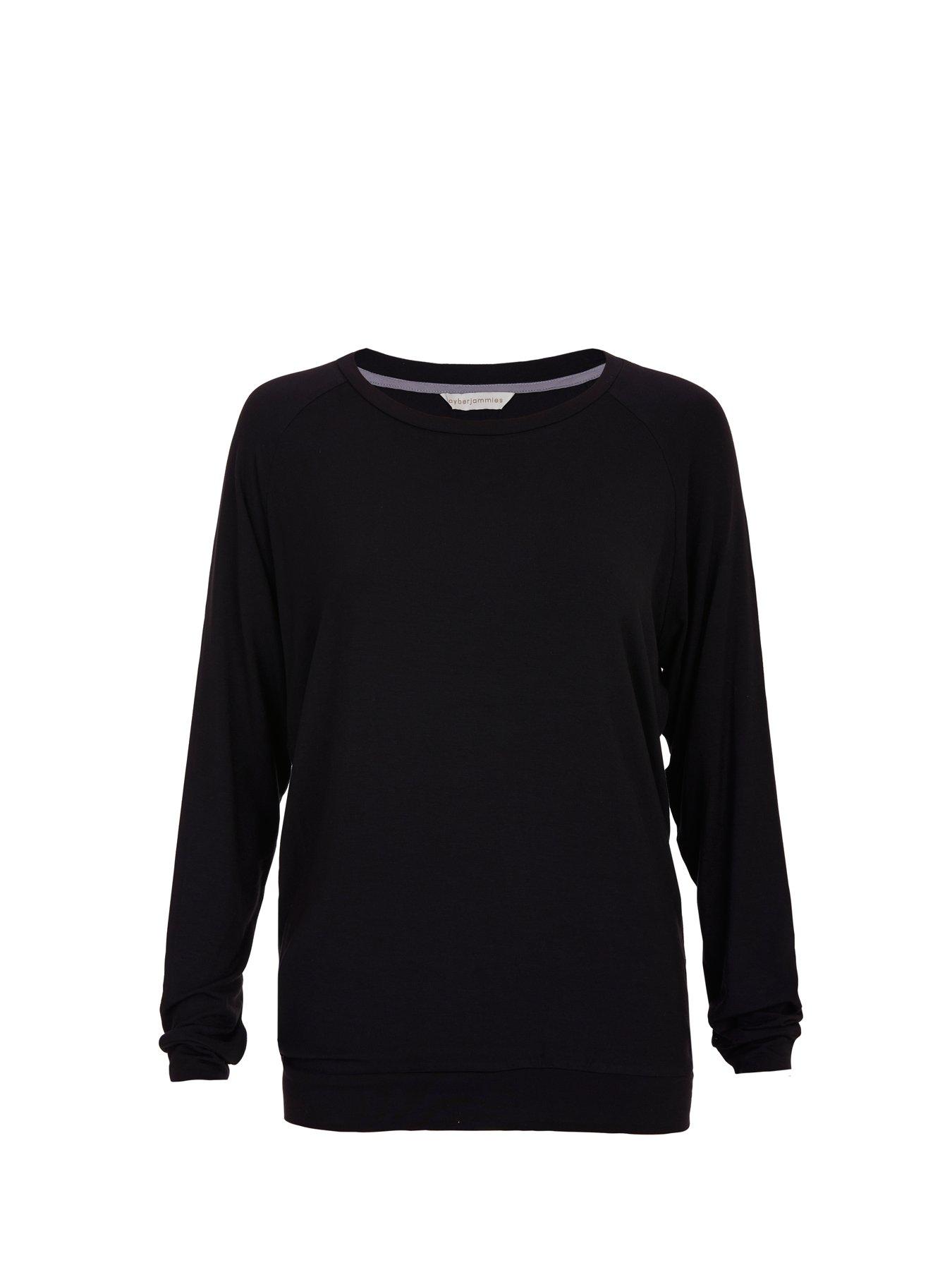 cyberjammies-cyberjammies-parker-black-slouch-jersey-long-sleeve-pyjama-top-blackback