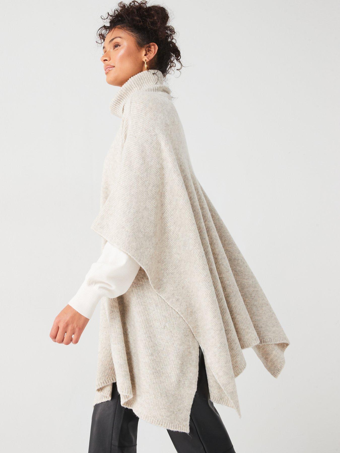 v-by-very-knitted-roll-kneck-ponchooutfit