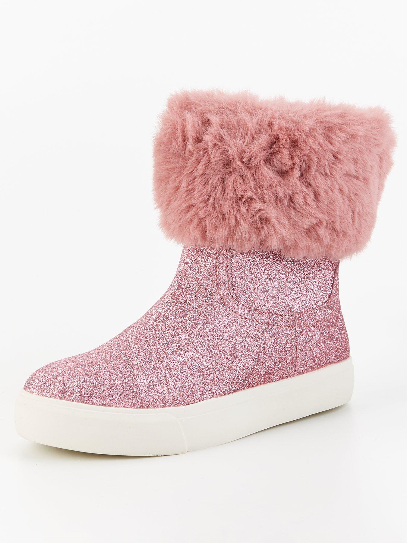 v-by-very-girls-faux-fur-trim-trainer-bootstillFront