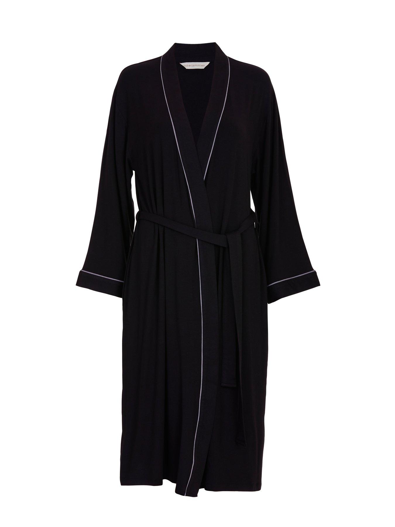 cyberjammies-cyberjammies-parker-black-jersey-long-sleeve-long-dressing-gown-blackback