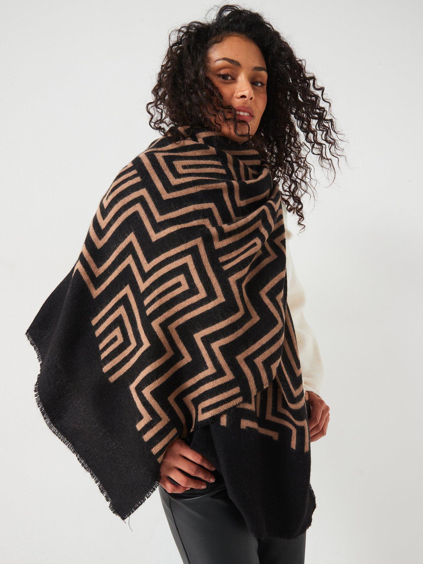 v-by-very-geometric-print-scarf-browndetail