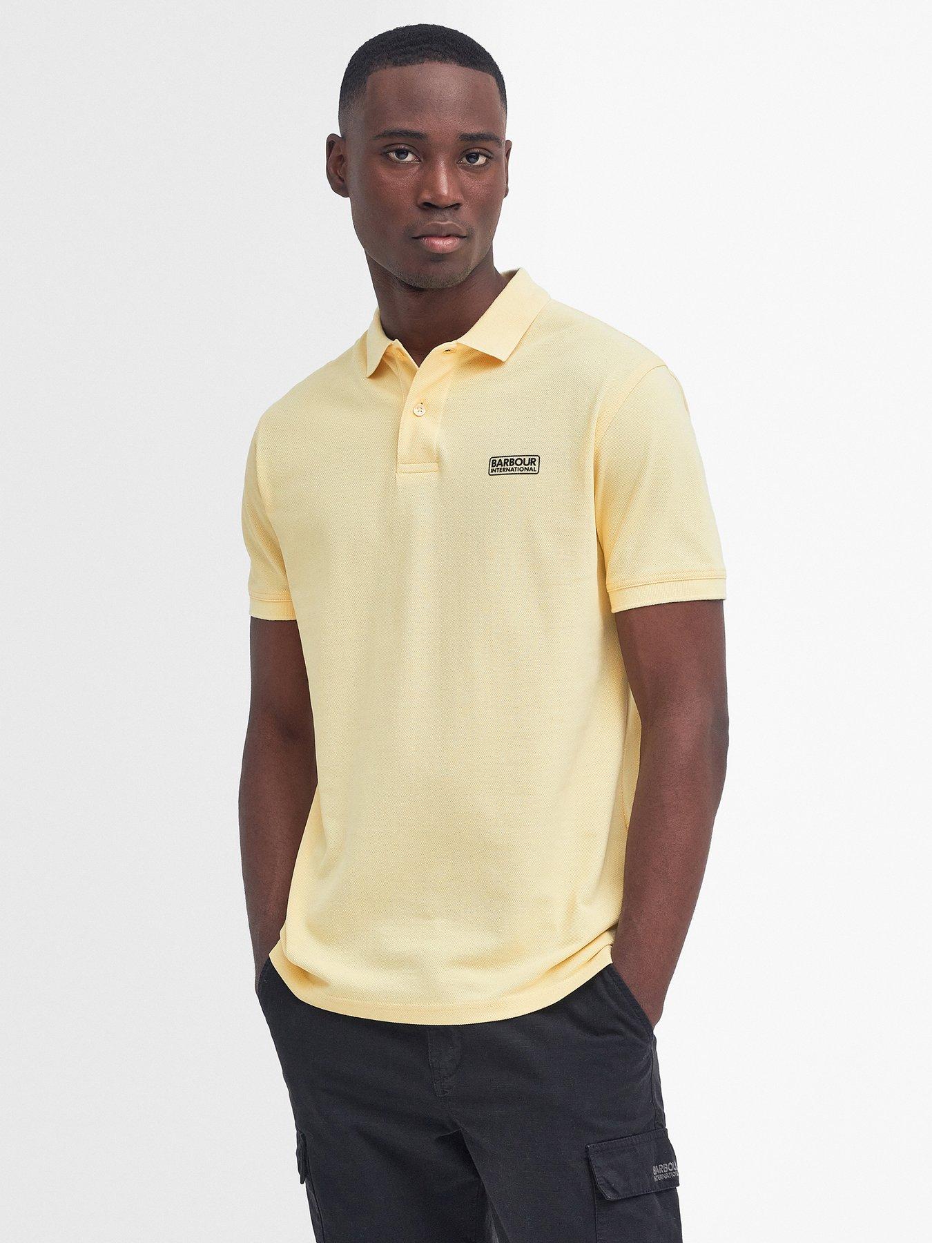 Barbour International Essential Tailored Polo Shirt Light Yellow