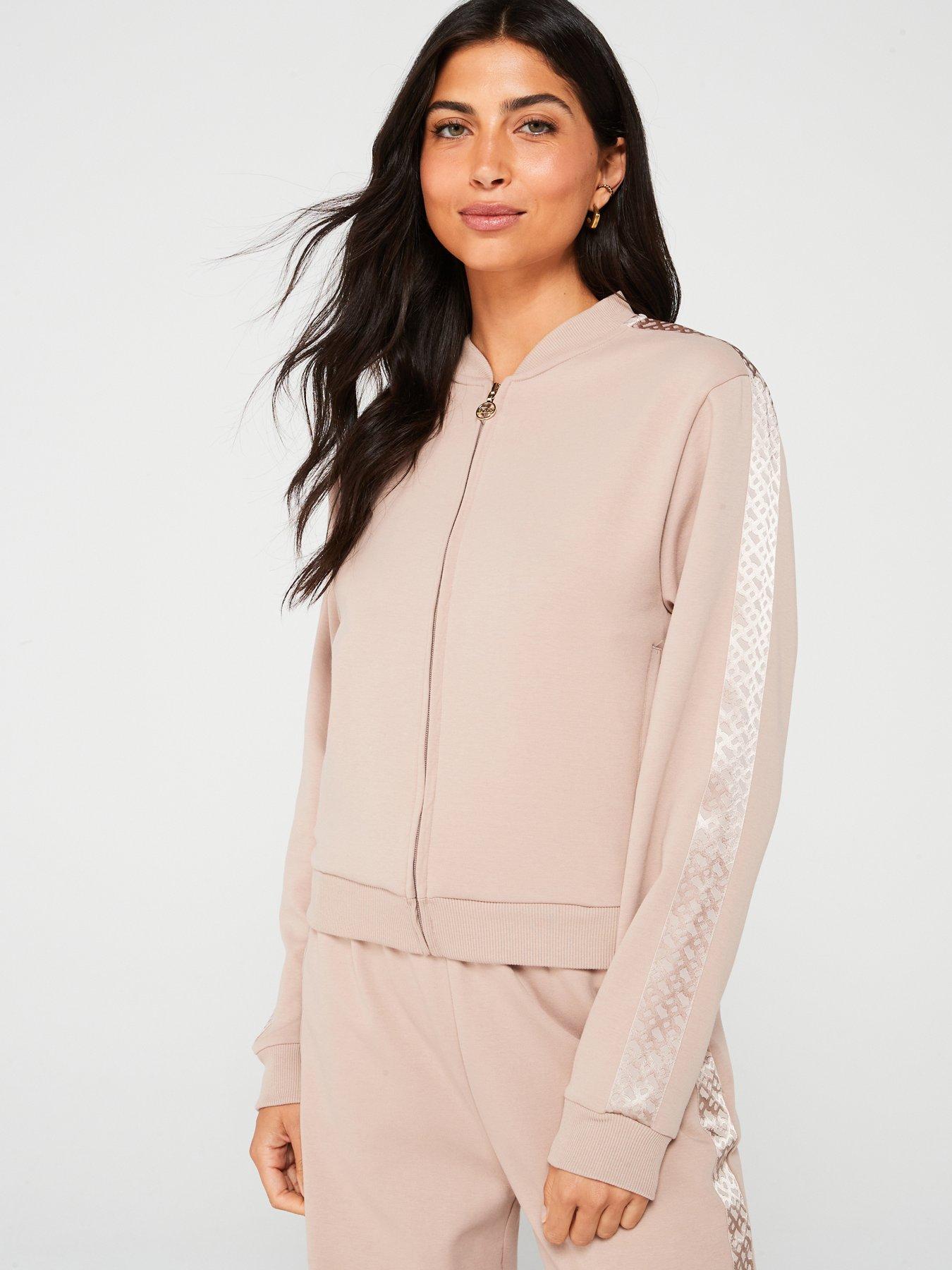 boss-cosmo-zip-through-lounge-hoodie-beige