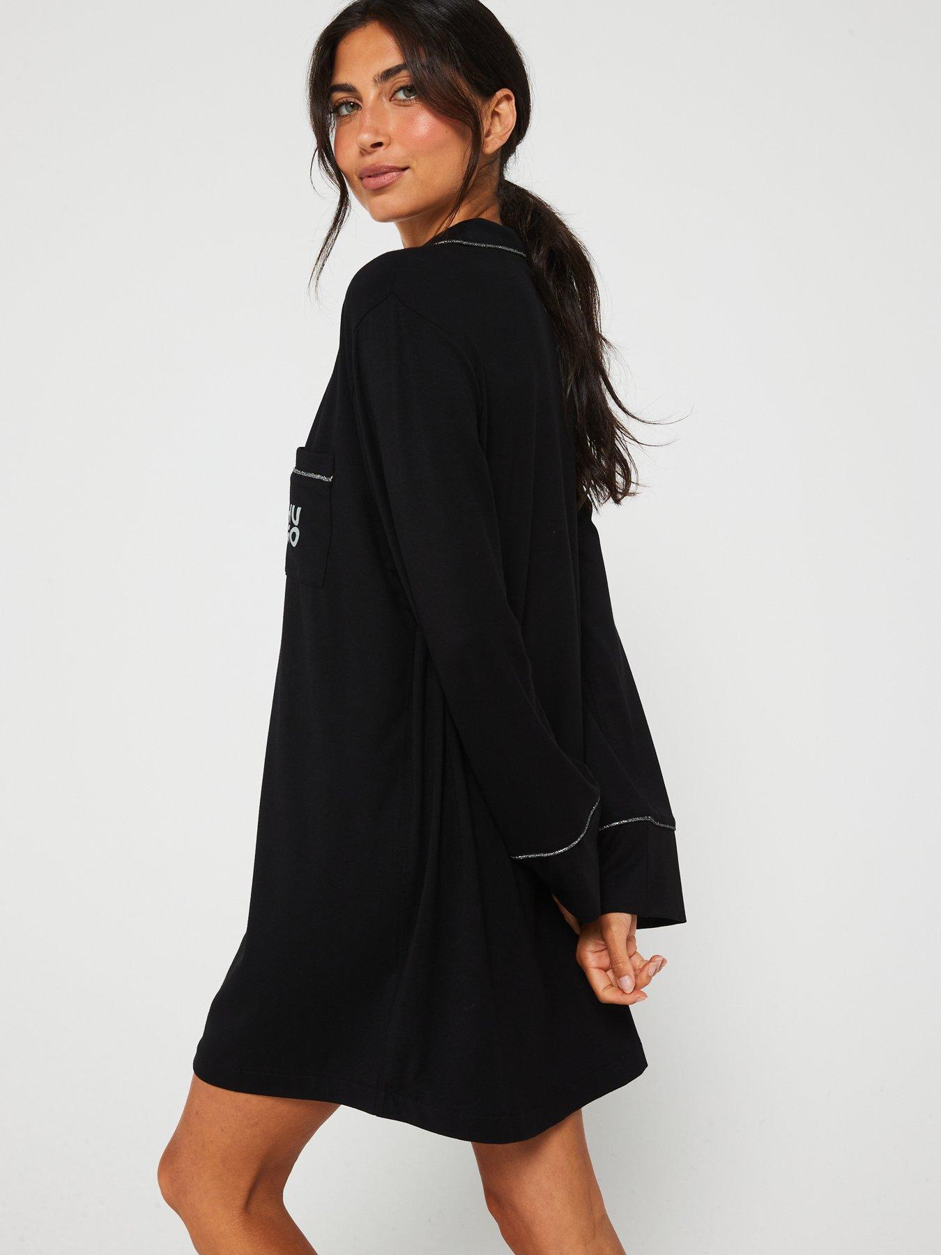 hugo-cosmo-long-sleeve-shirt-nighty-blackdetail