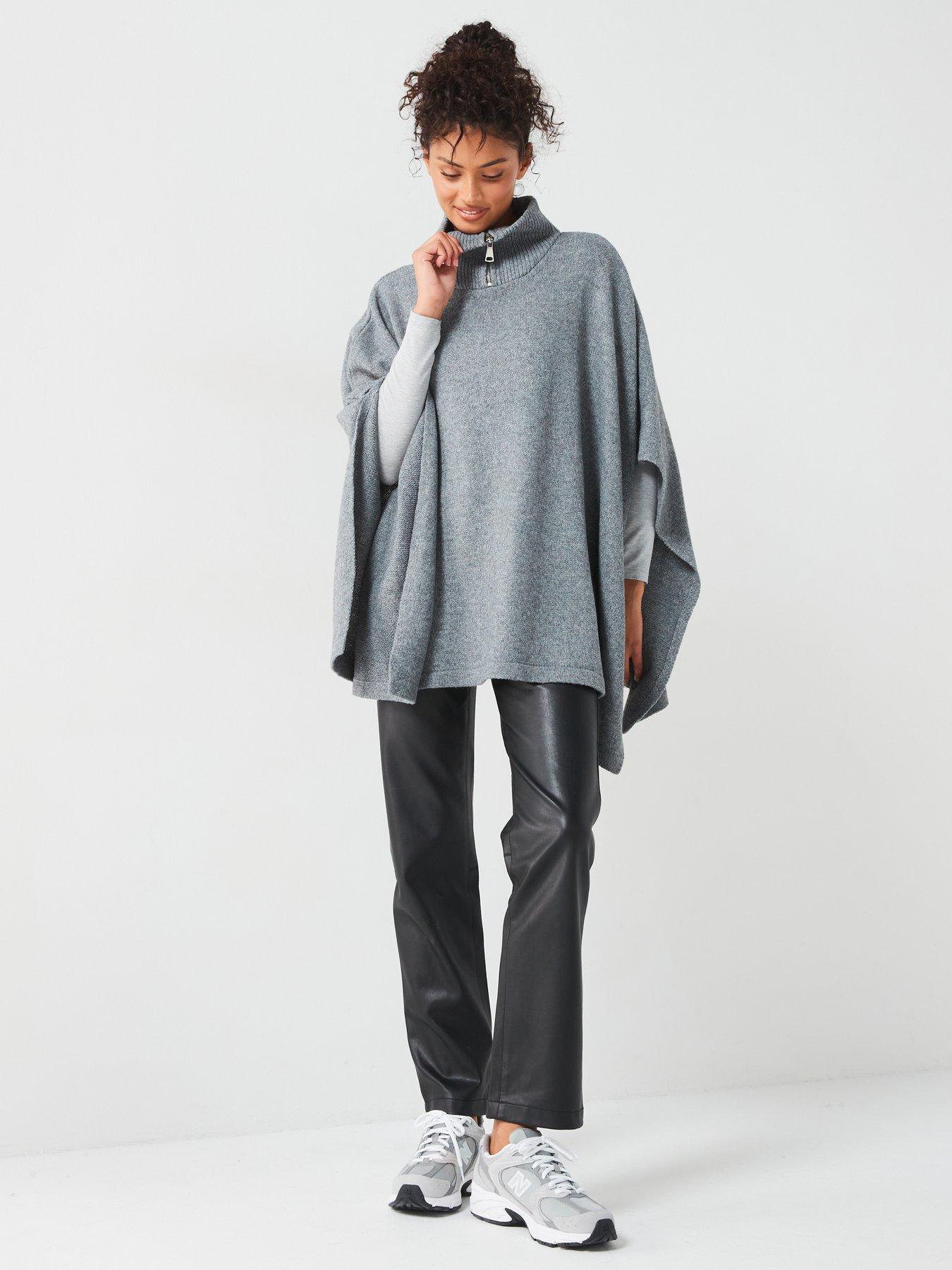 v-by-very-knitted-zip-neck-ponchoback