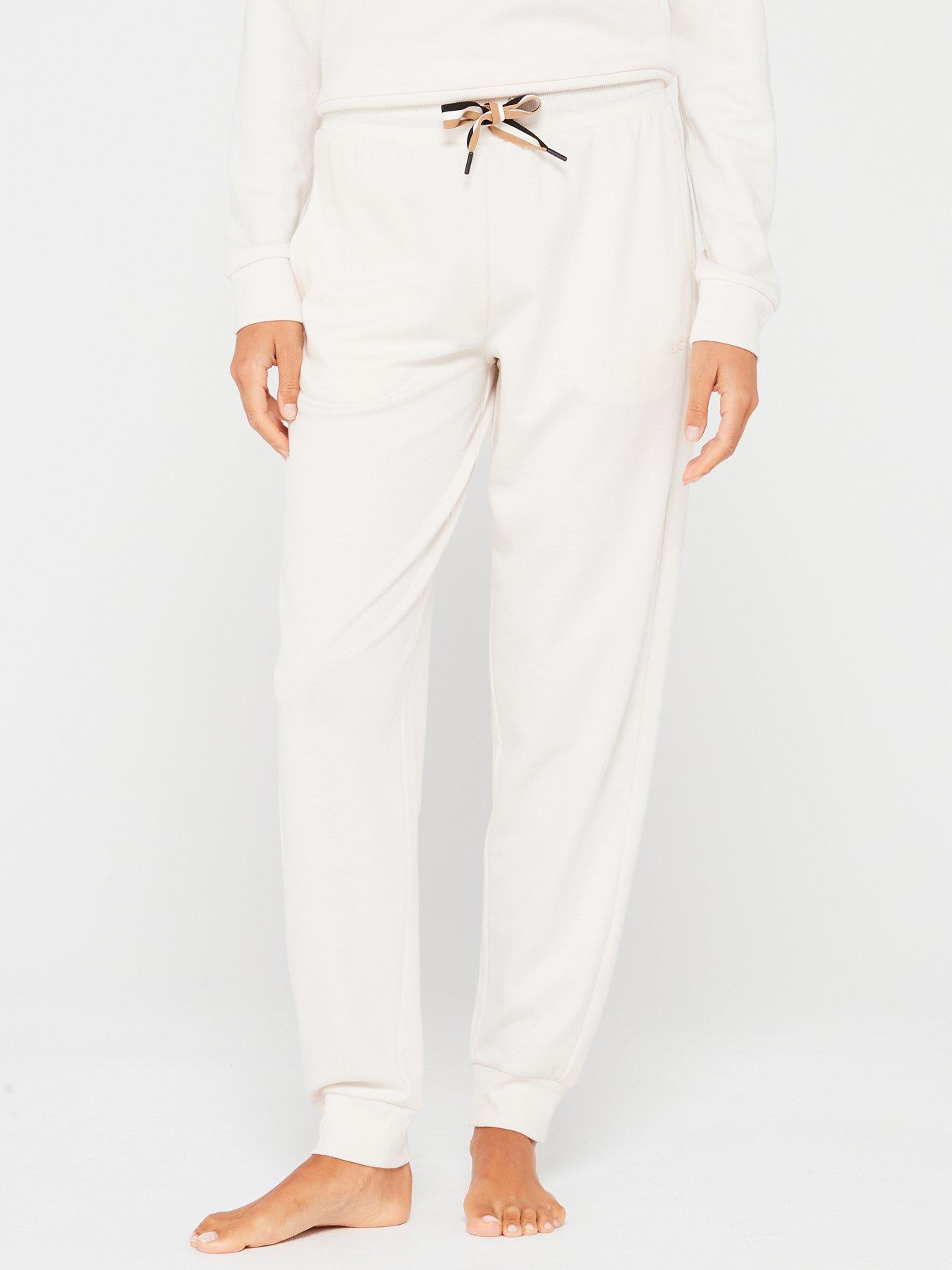 BOSS Lounge Stripe Pants - Cream