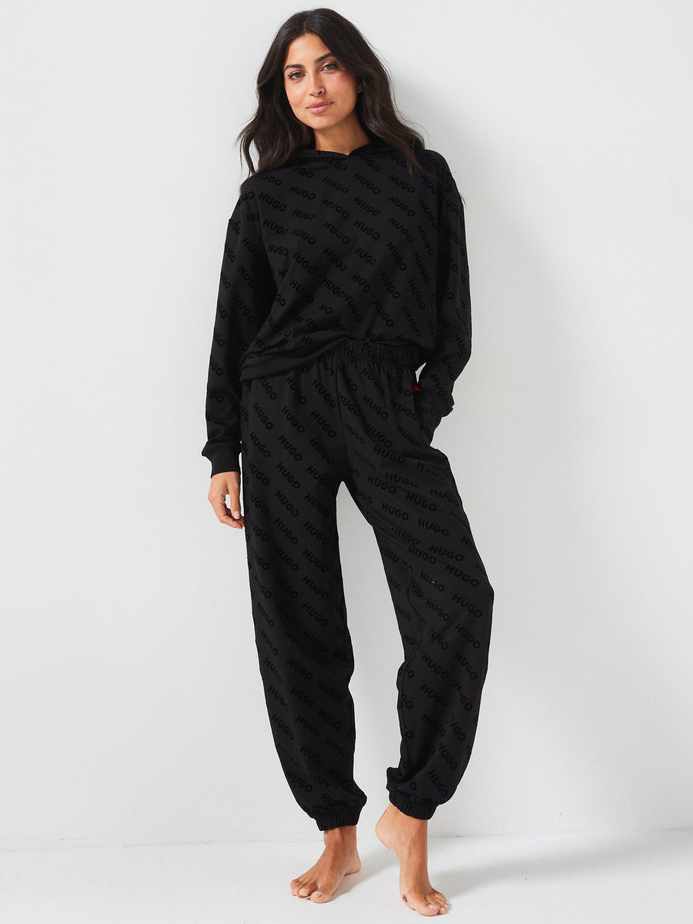 hugo-locky-flocked-all-over-logo-cuffed-lounge-pant-blackback