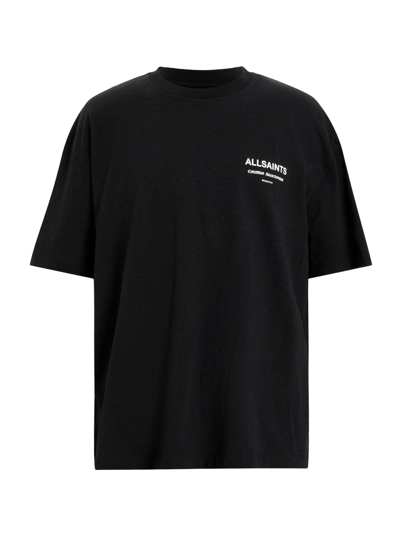 Image 5 of 5 of AllSaints Sanctum Oversized Crew T-Shirt - Black