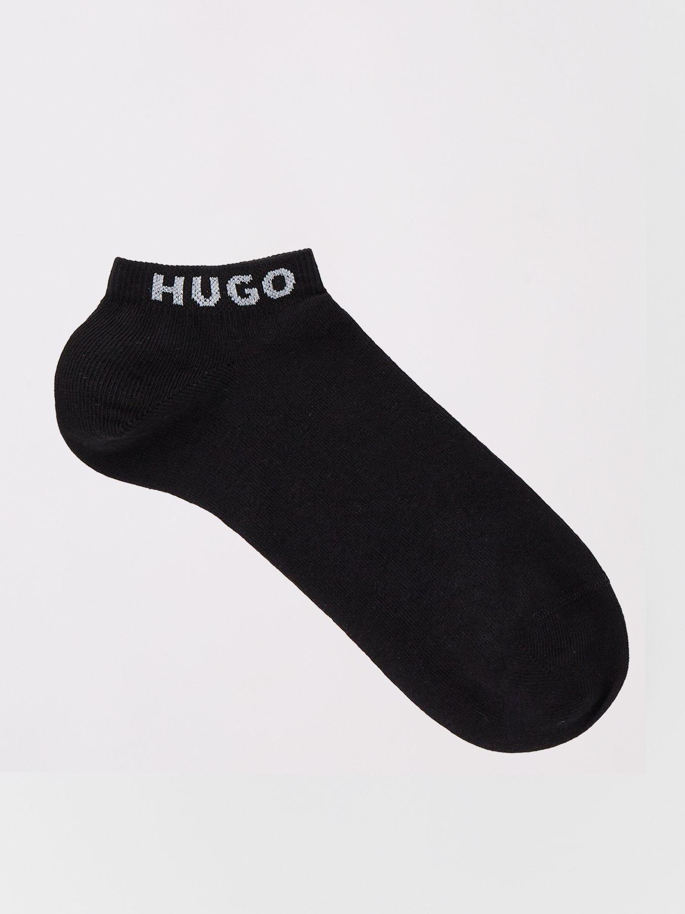 Image 2 of 3 of HUGO 3 Pack Ankle Sock - Black