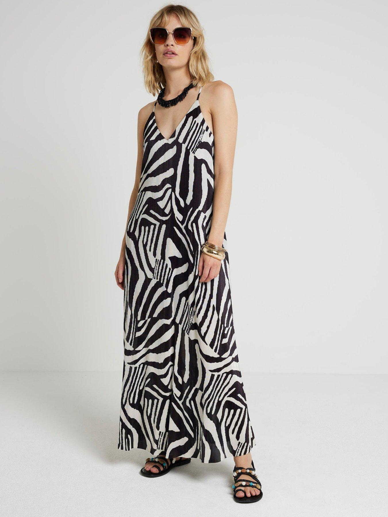 river-island-zebra-print-maxi-dress-black