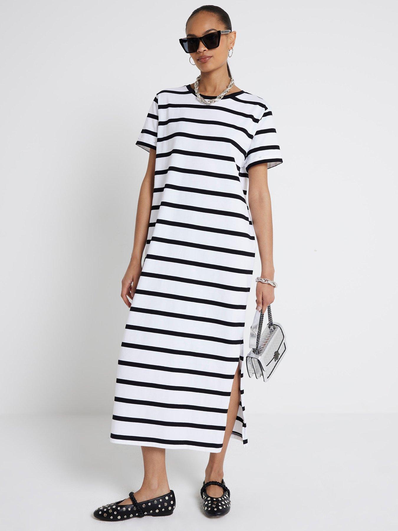 river-island-stripe-midi-t-shirt-dress-white