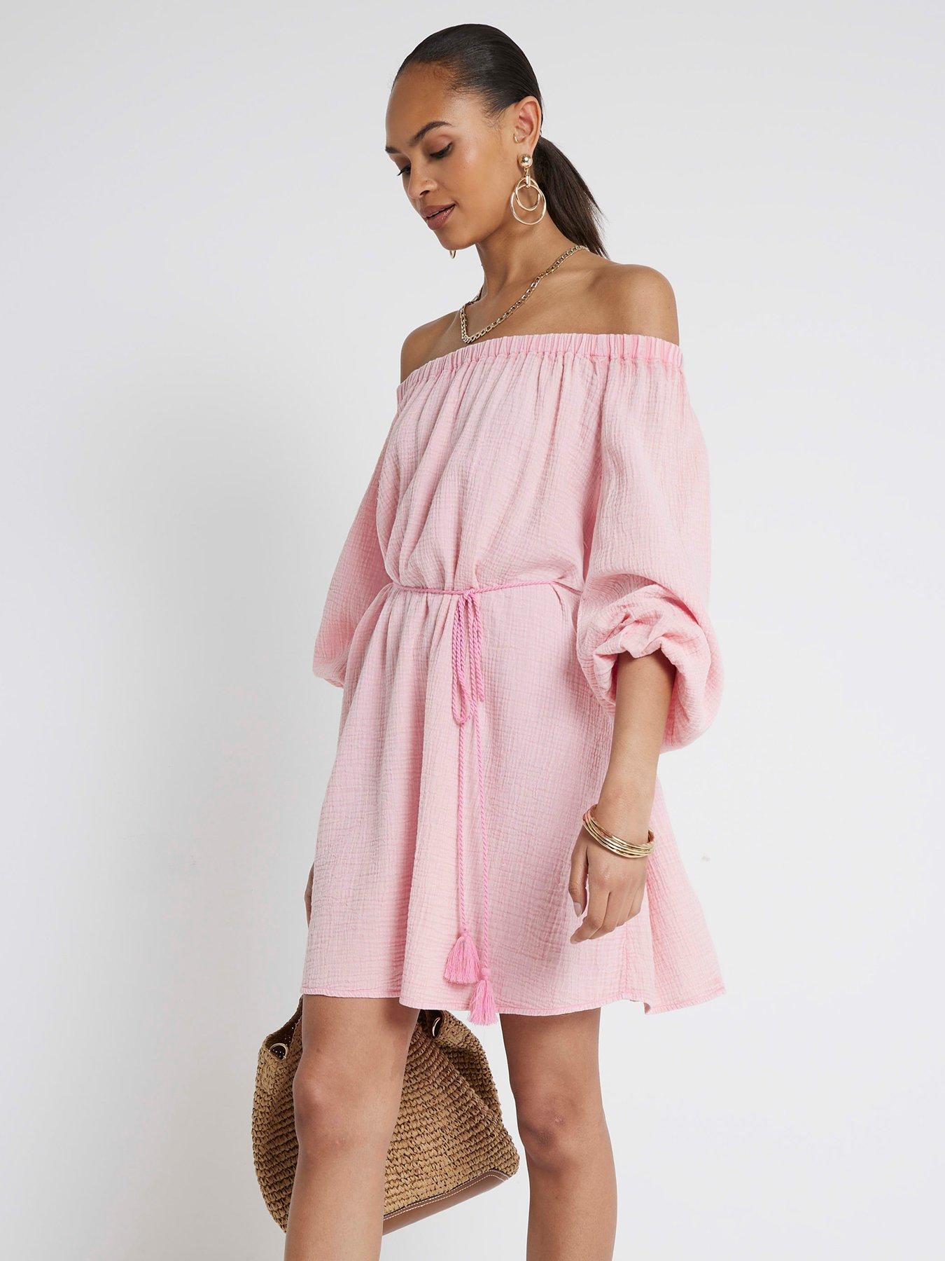 river-island-off-shoulder-bardot-dress-medium-pinkdetail